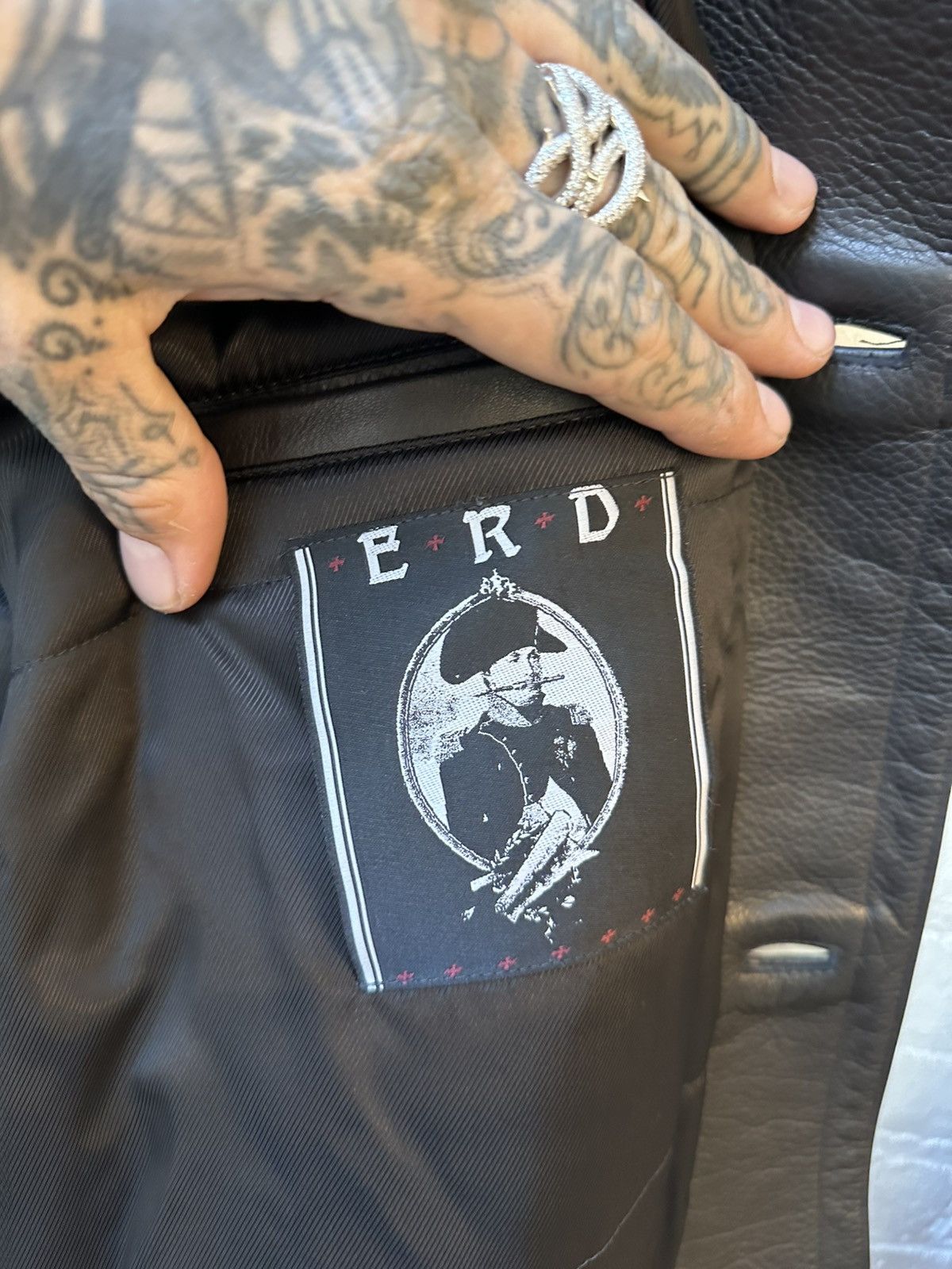 Enfants Riches Deprimes Erd MALCOM LEATHER HOOD JACKET XL Black Leather Size US XL / EU 56 / 4 - 4 Thumbnail