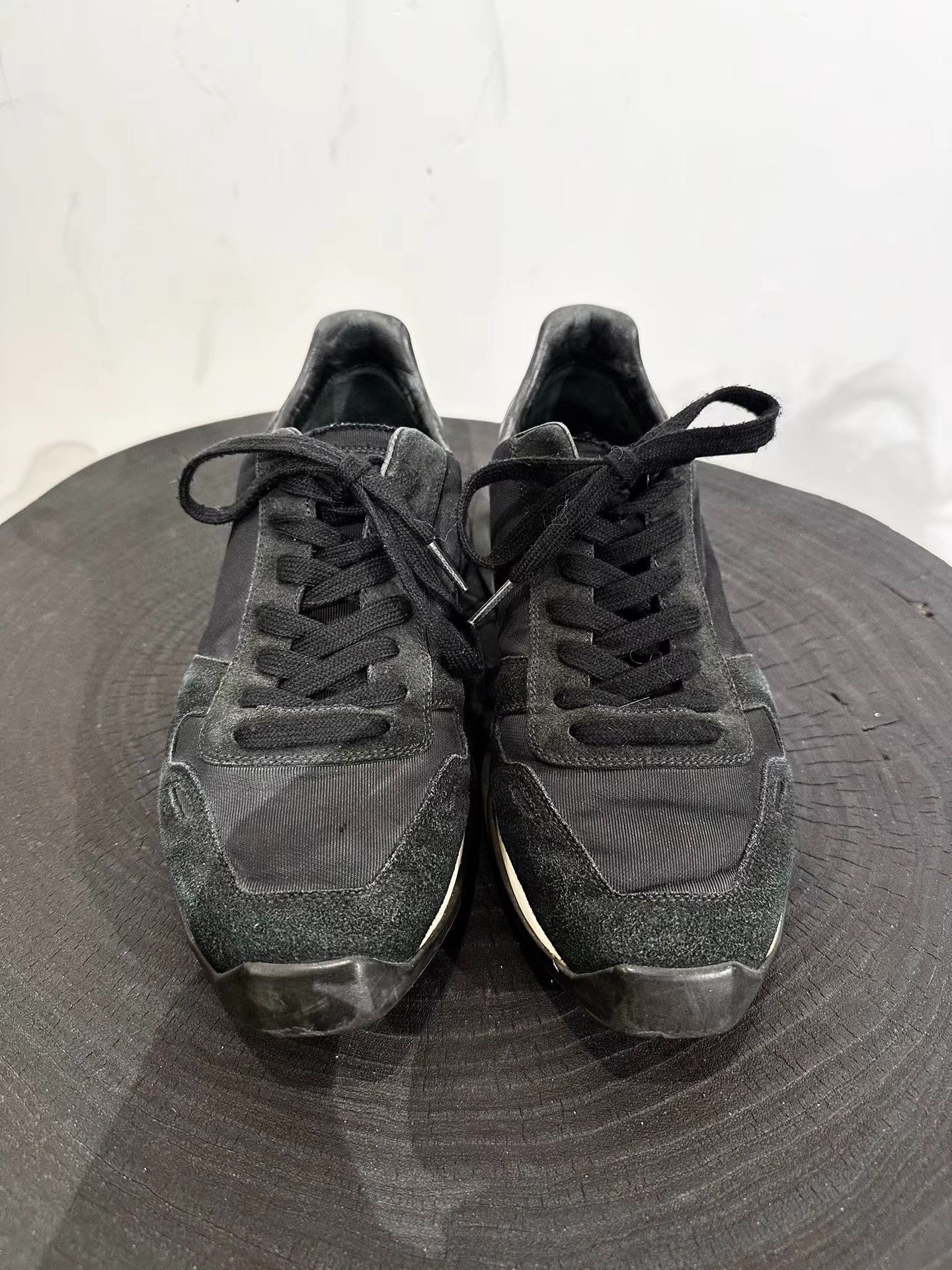 Rick Owens Rick Owens Suede Panel Low-Top Sneakers K35 Size US 7.5 / EU 40-41 - 3 Thumbnail