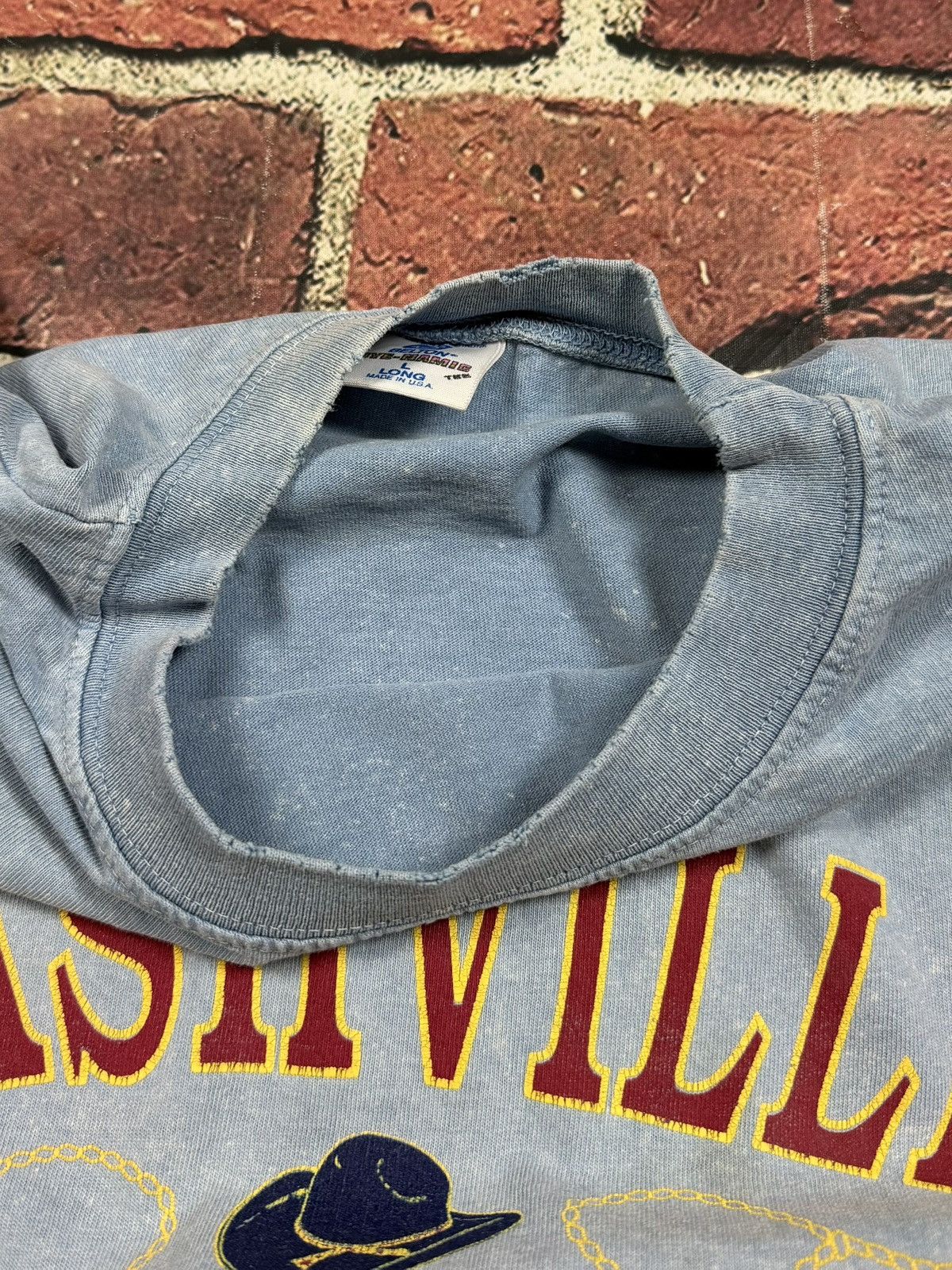 Other Vintage 90s Nashville Music City Tee Single Stitch Belton Size US L / EU 52-54 / 3 - 11 Thumbnail