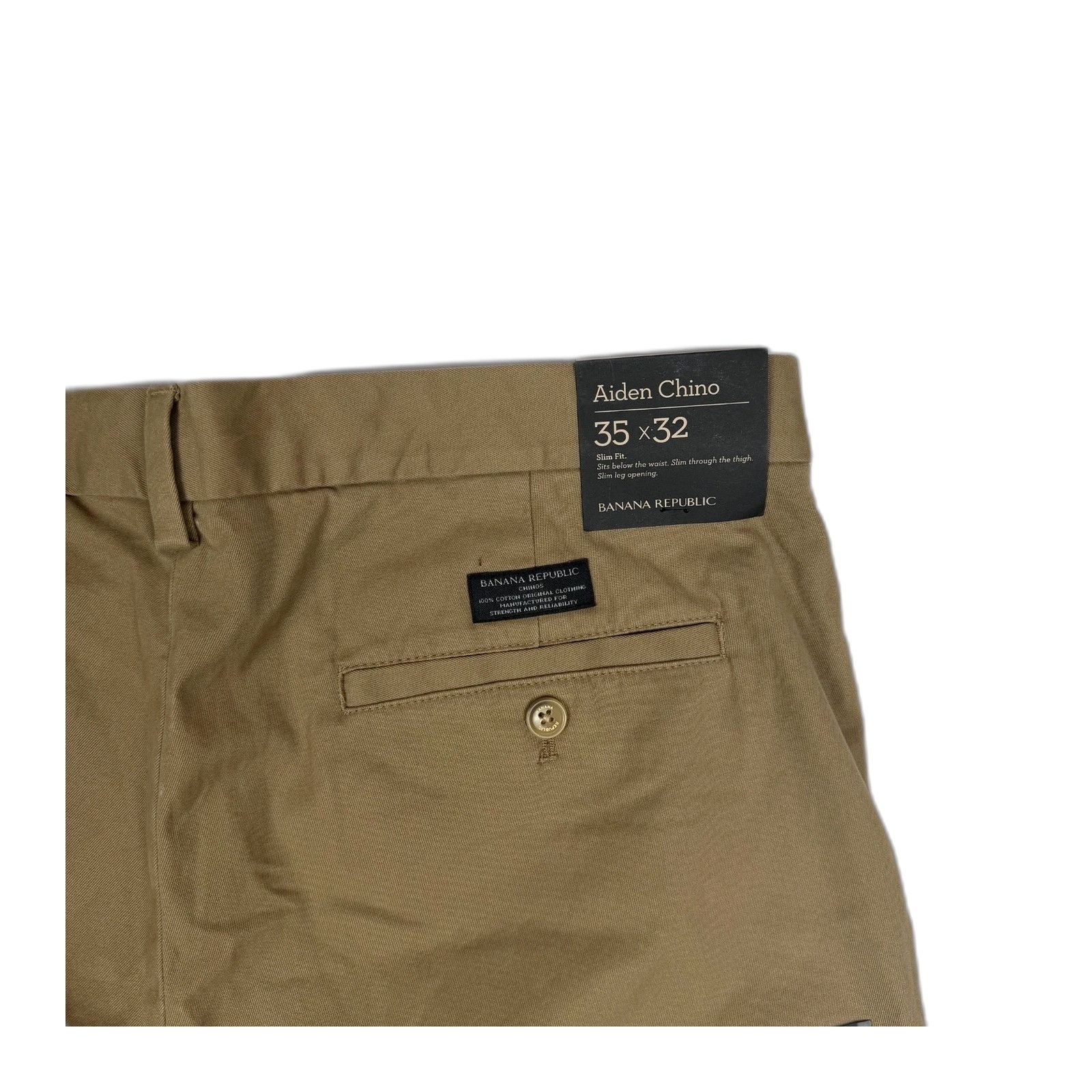 Banana Republic Banana Republic Aiden Chino Pants Mens 35x32 Brown Rapid Mov Size US 35 - 9 Thumbnail