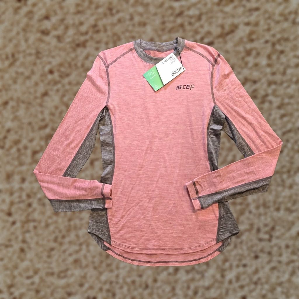 Vintage CEP Top Womens Size Small Pink Cold Weather Merino Wool Running Ski Layer Knit Top Size S / US 4 / IT 40 - 1 Thumbnail