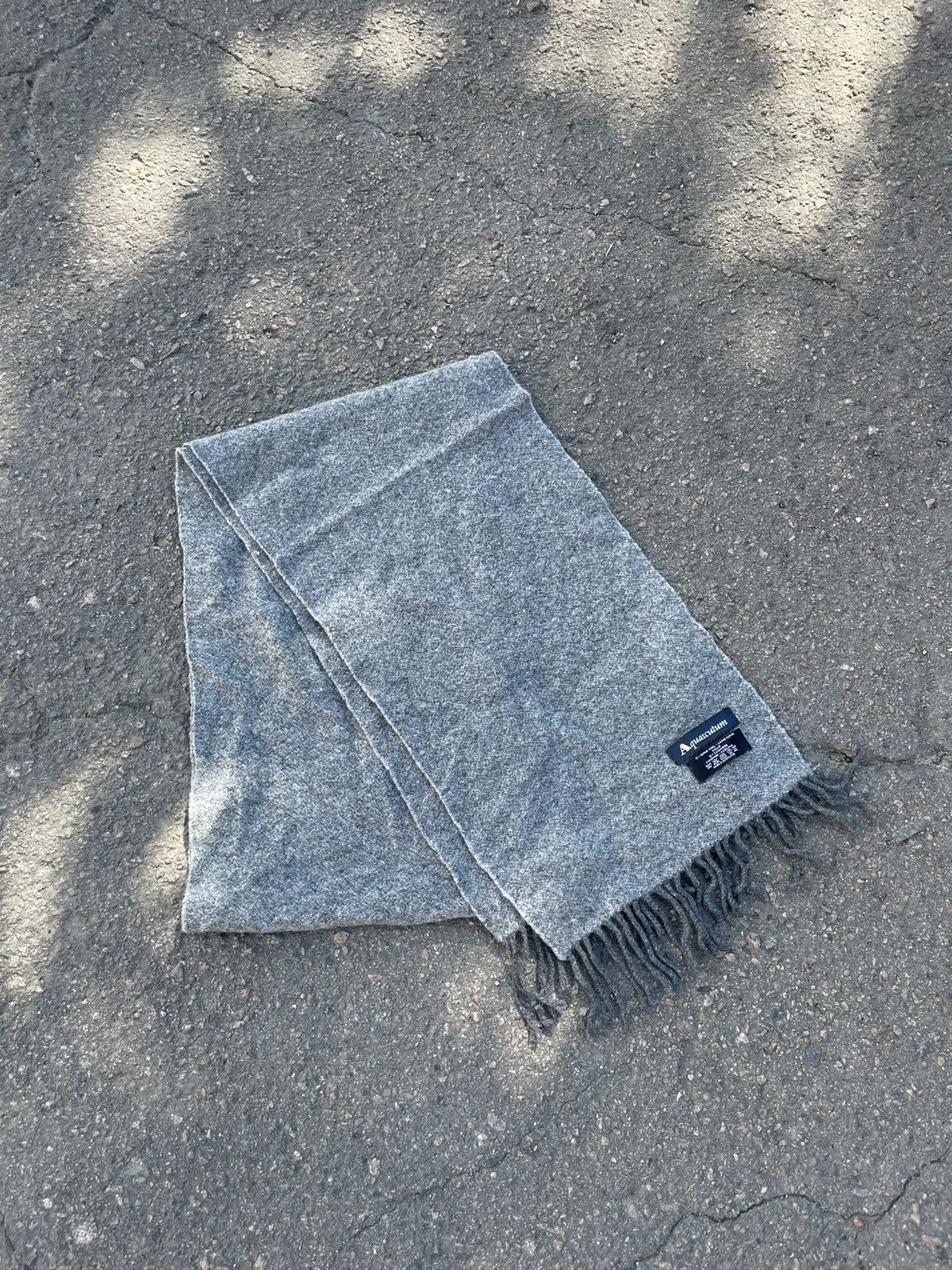 Aquascutum × Vintage Vintage Aquascutum Scarf Merino Wool Cashmere Scarves Size ONE SIZE - 1 Thumbnail