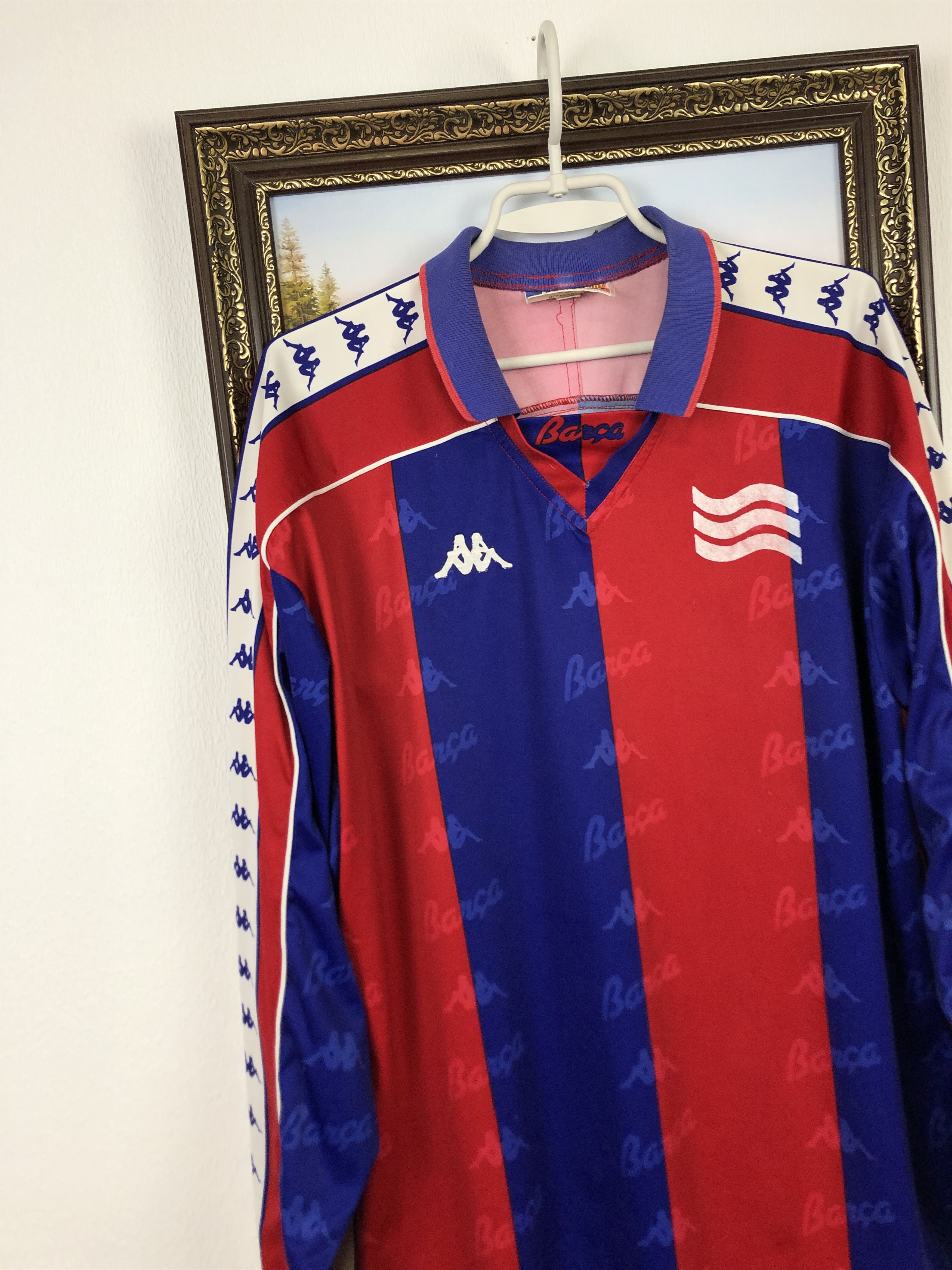 Kappa × Vintage Barcelona Home football shirt 1992 Soccer Long Sleeve Jersey Size US XL / EU 56 / 4 - 3 Thumbnail