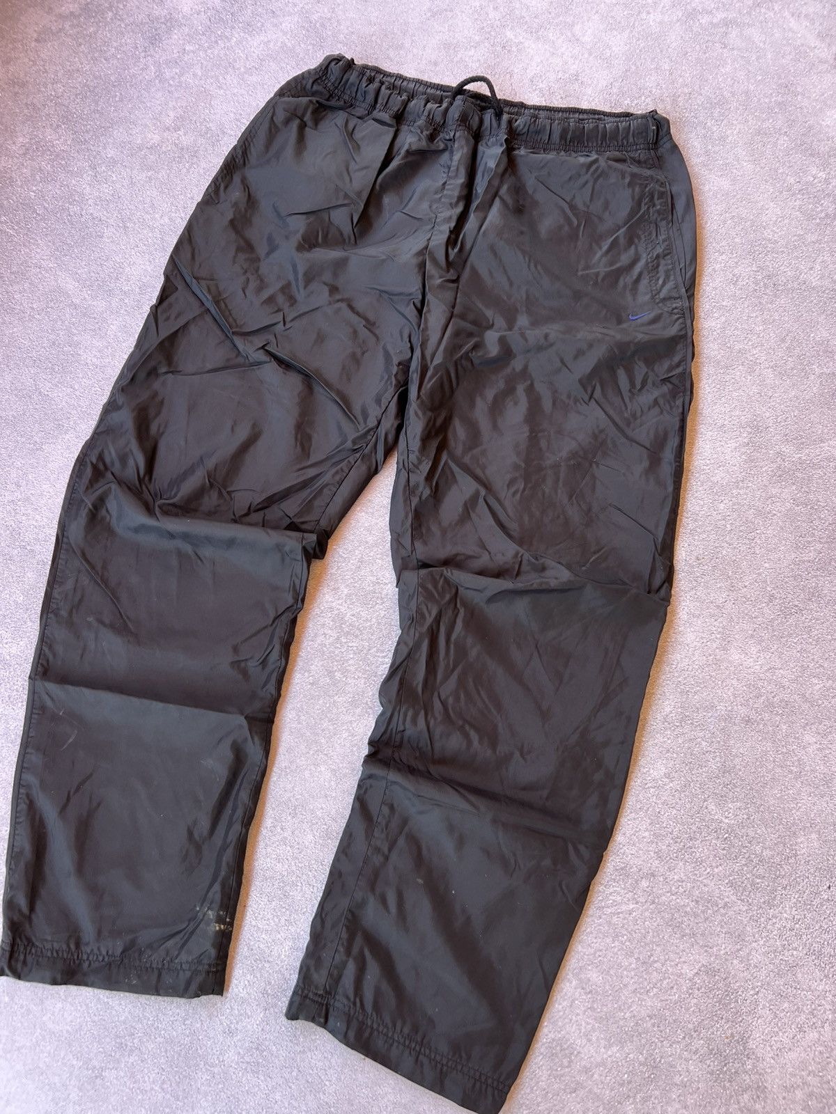 Nike 🔥 Nike Vintage Black Nylon Y2K Track Hype Pants – Size L Size US 32 / EU 48 - 3 Thumbnail