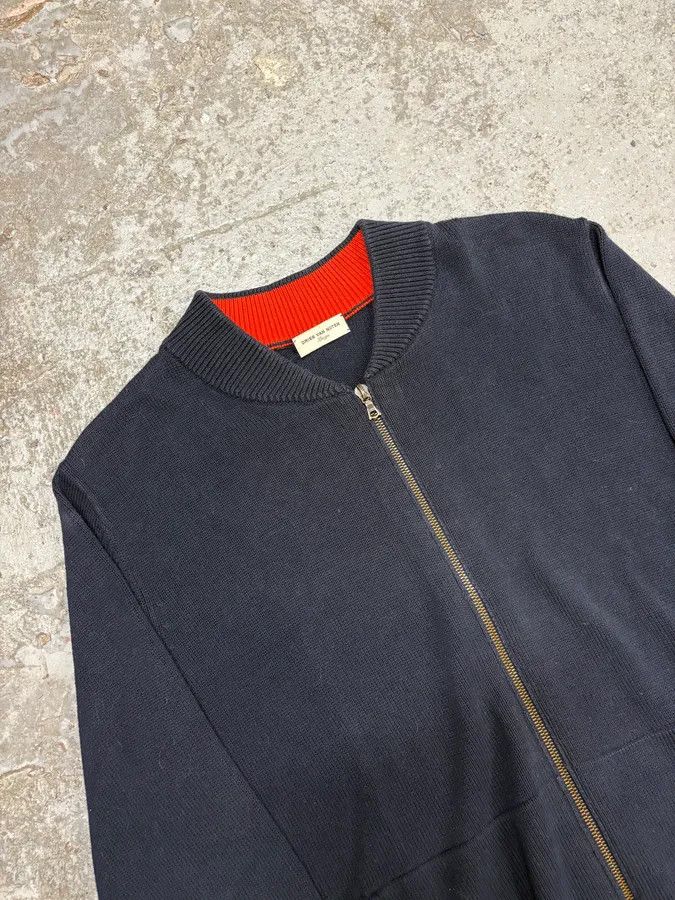Dries Van Noten Dries Van Noten Navy Cardigan Zip-Up Sweater Size US S / EU 44-46 / 1 - 5 Thumbnail