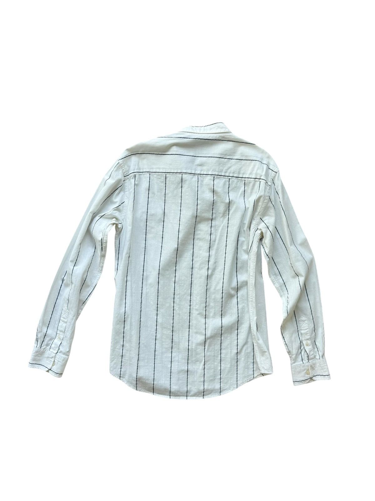 Zara Zara Man Relaxed Fit Striped Shirt, Ivory- Size M Size US M / EU 48-50 / 2 - 5 Thumbnail