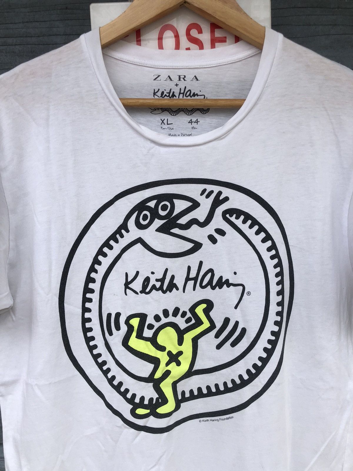 Keith Haring × Zara RARE Zara X Keith Haring Foundation Tshirt Size US M / EU 48-50 / 2 - 2 Thumbnail