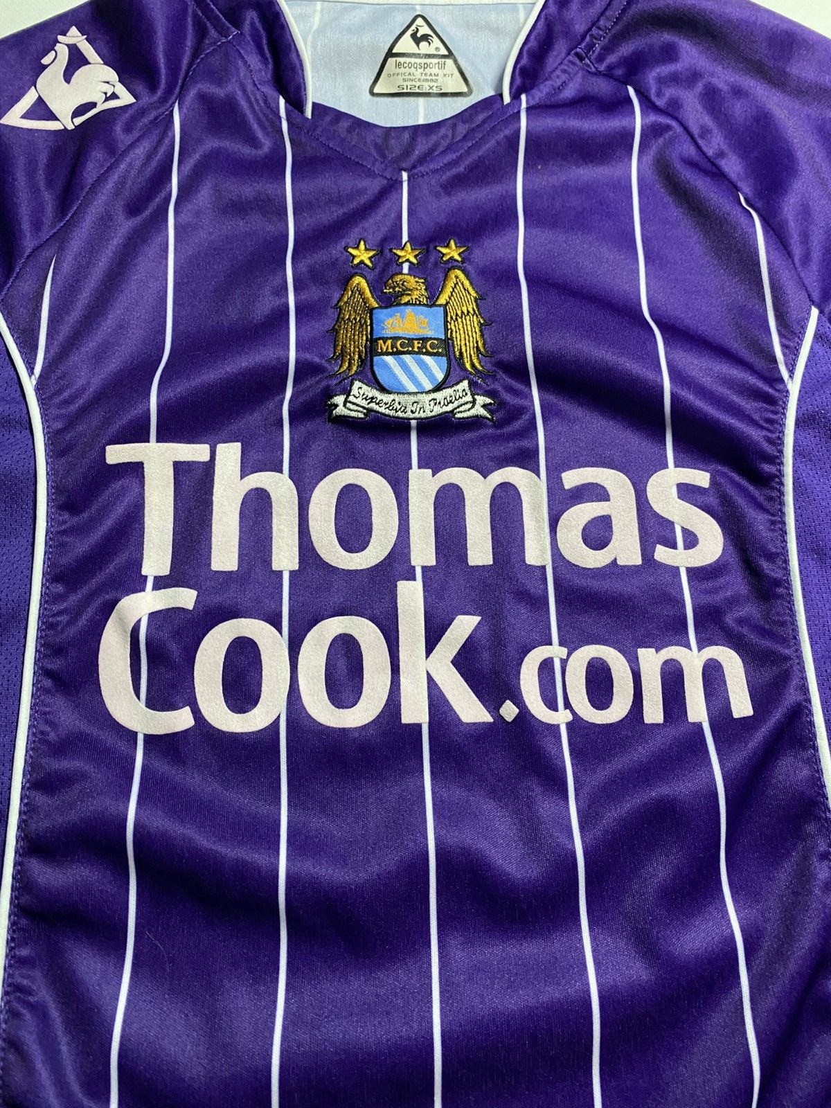 Le Coq Sportif Le Coq Sportif Manchester City 2007/08 away longsleeve Size US XS / EU 42 / 0 - 7 Thumbnail