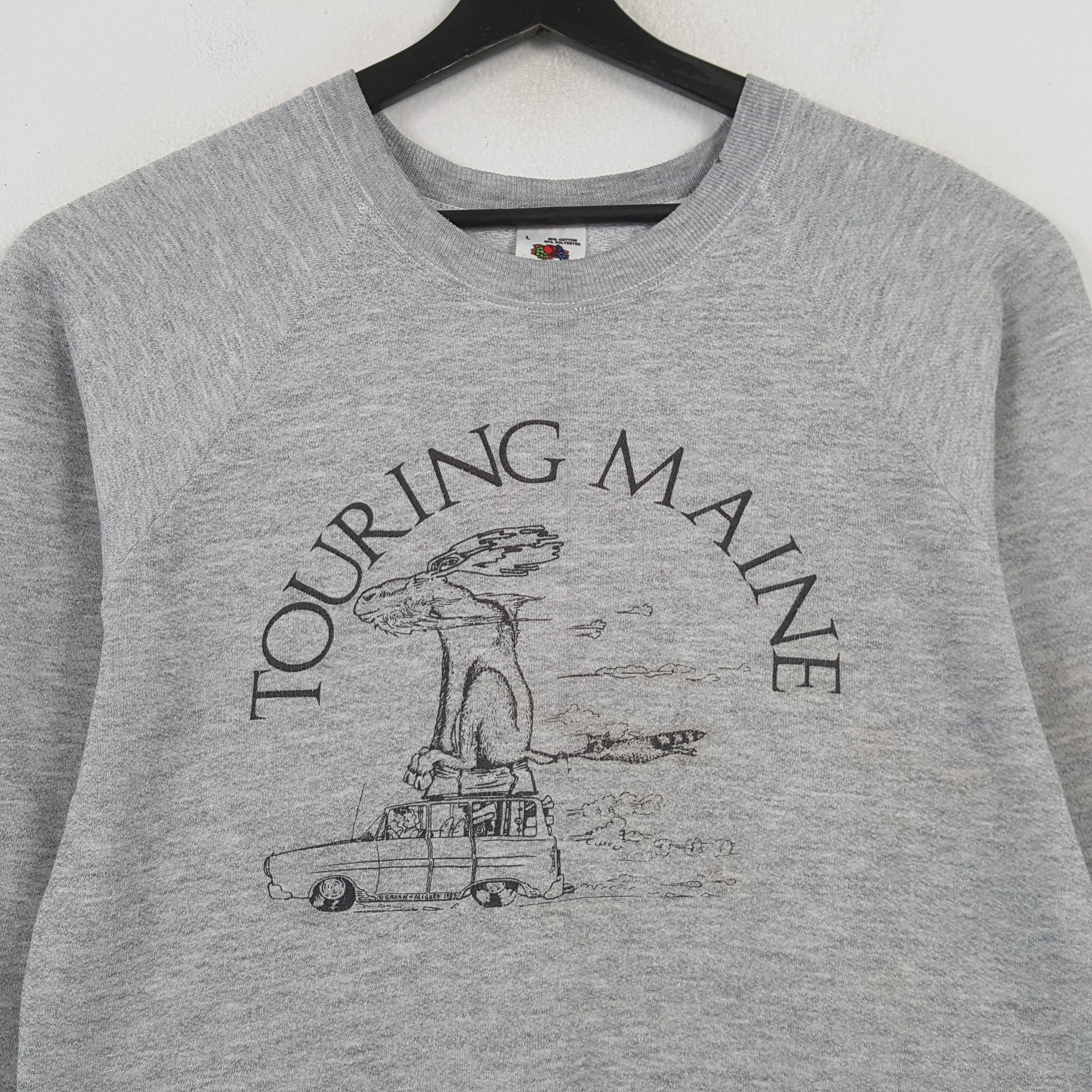 Vintage TOURING MAINE Vintage Sweatshirt C291N26 Size US M / EU 48-50 / 2 - 2 Thumbnail