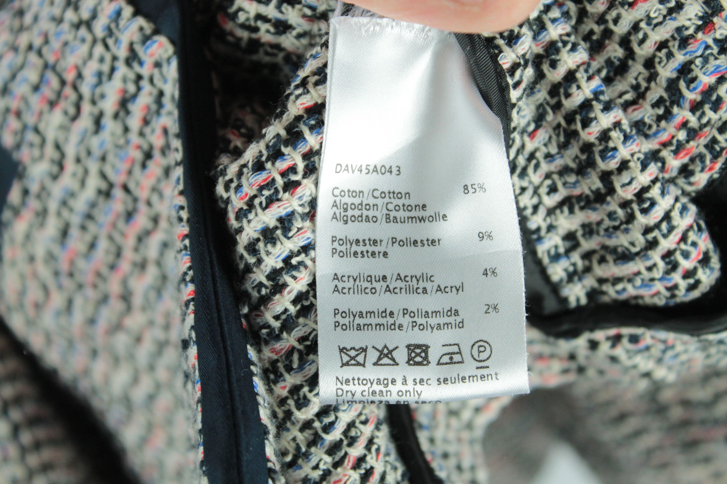 Designer × Gerard Darel Gerard Darel Knit Multicolor Cotton Blend Jacket Size XS / US 0-2 / IT 36-38 - 7 Thumbnail