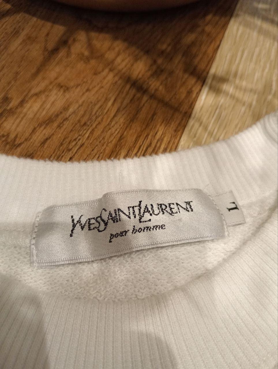 Yves Saint Laurent VINTAGE YVES SAINT LAURENT PARIS SPELL OUT CREWNECK Size US L / EU 52-54 / 3 - 13 Thumbnail