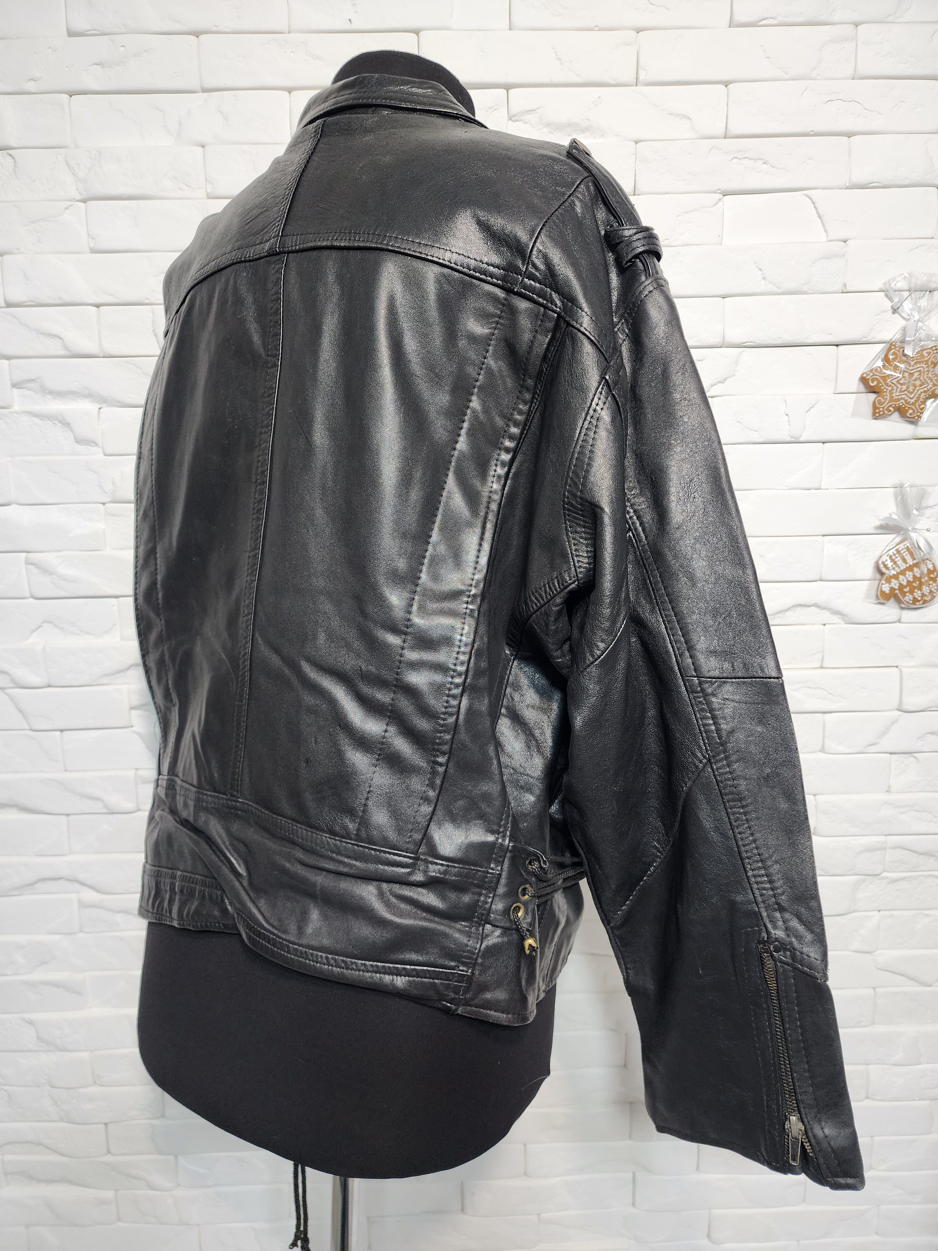 Sports Specialties Women's Leather Biker Jacket: Tough Moto Rocker Outfit Size XXL / US 16-18 / IT 52-54 - 5 Thumbnail