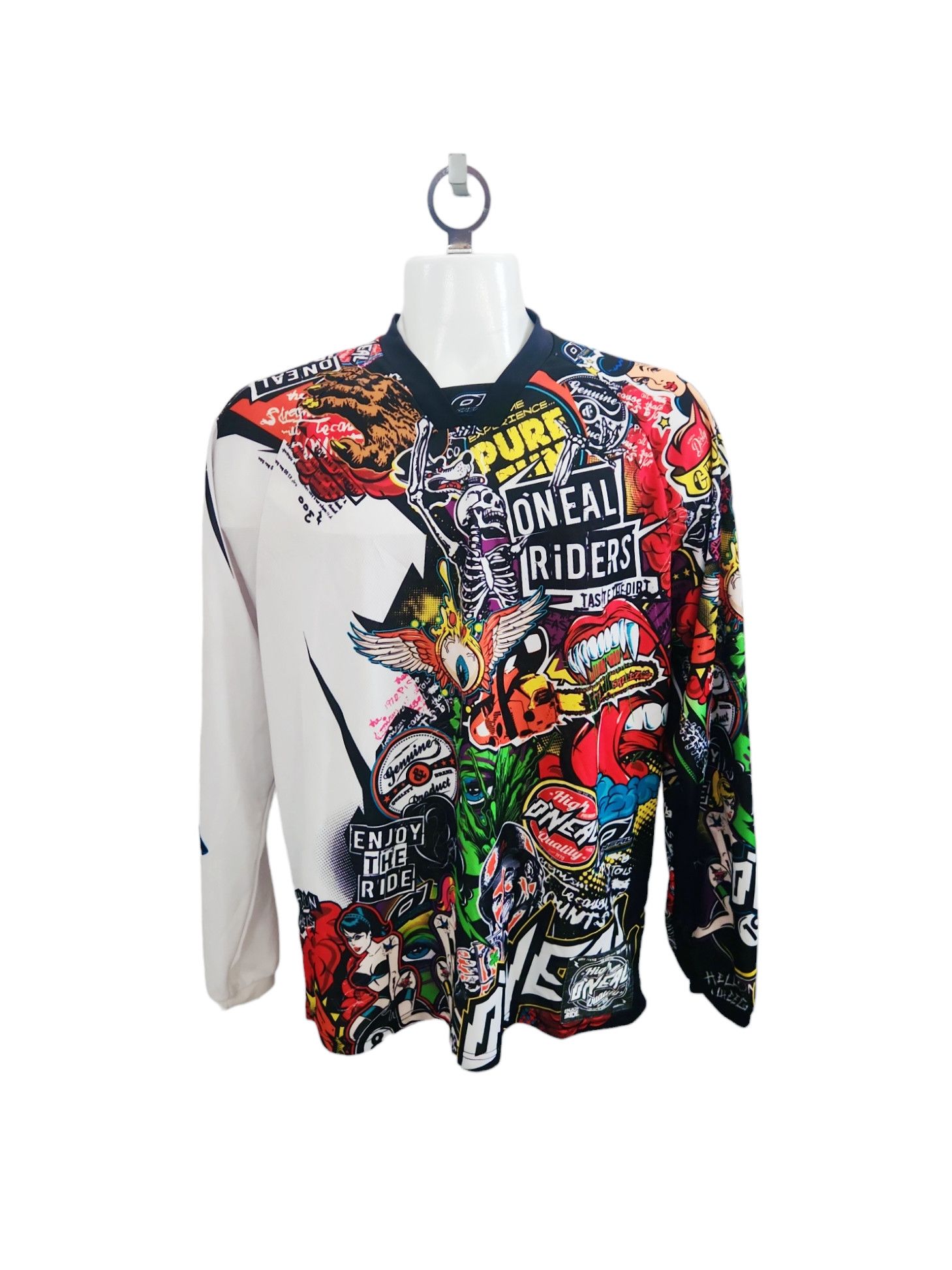 O'Neill O'Neil Riders Mayhem Lite Crank Jersey AOP Longsleeve Medium Size US M / EU 48-50 / 2 - 1 Thumbnail