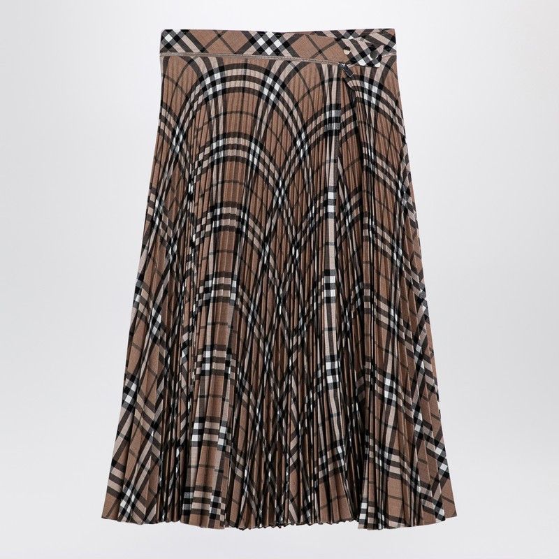 Burberry Burberry Check Pattern Pleated Skirt Size 24" / US 00 / IT 34 - 1 Thumbnail