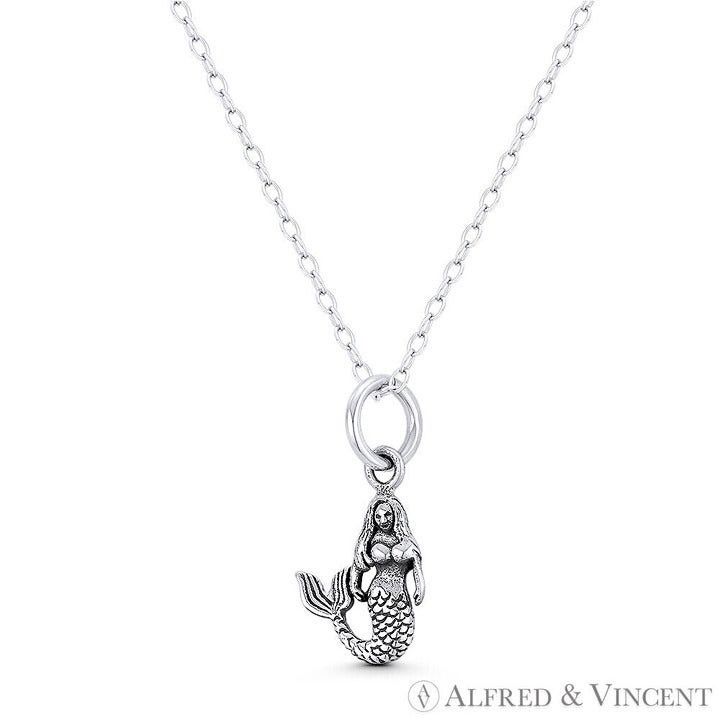 Other Mermaid / Siren Mythical Creature Charm Tiny 3D Pendant Size ONE SIZE - 1 Preview