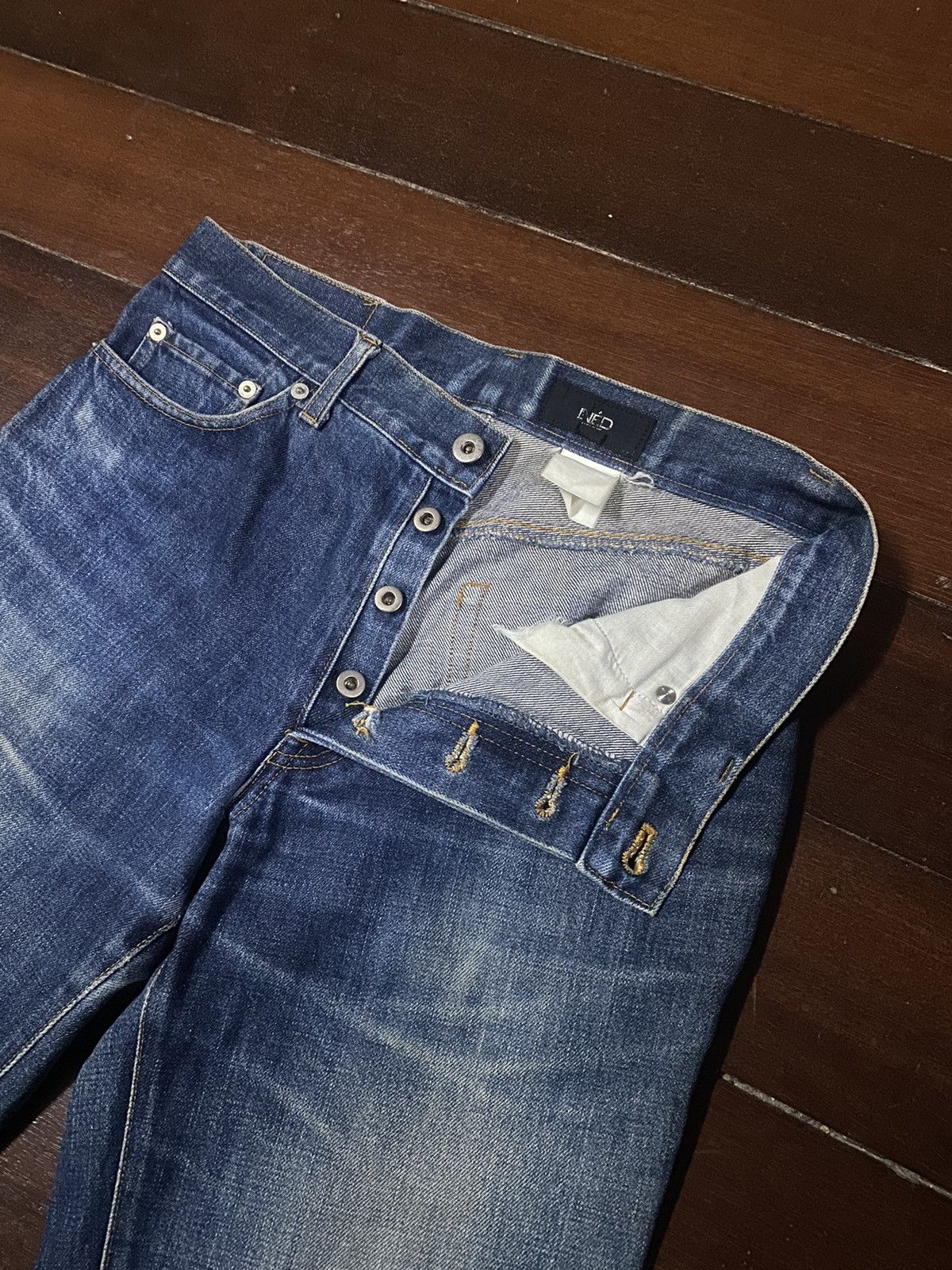 Yohji Yamamoto Vintage INED Homme BY Yohji Yamamoto BOOT CUT Distressed Size US 32 / EU 48 - 8 Thumbnail