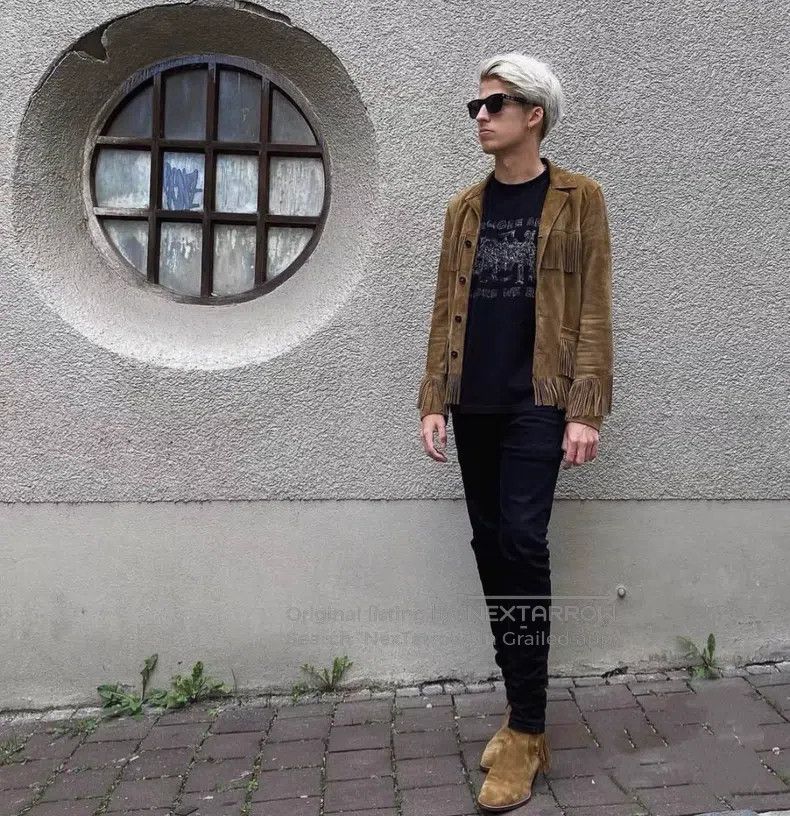 Saint Laurent Paris Saint Laurent Paris Suede Fringe Jacket i Size US M / EU 48-50 / 2 - 7 Thumbnail