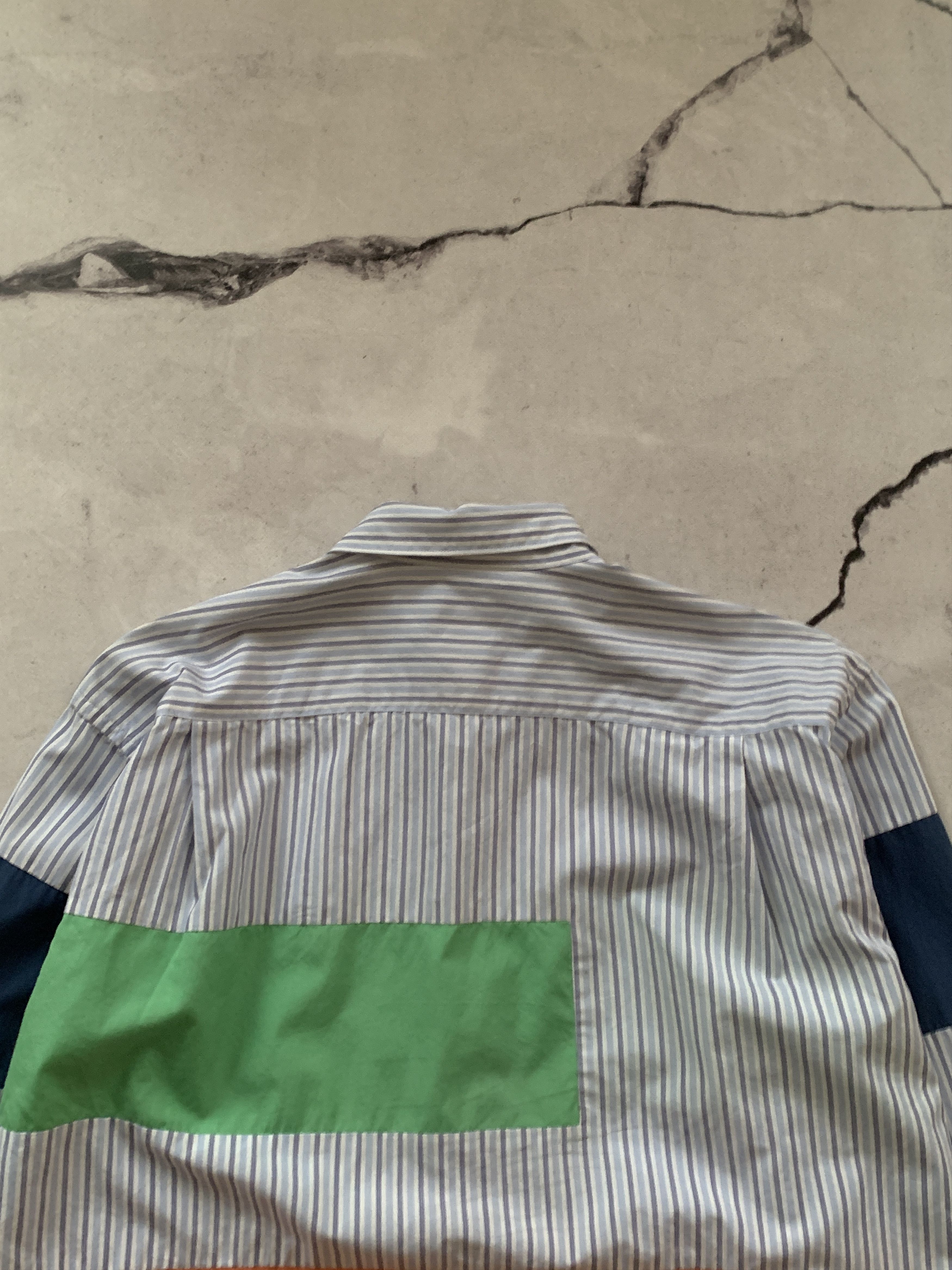 Comme des Garcons COMME des GARCONS Shirt Longsleeve SS21 Striped Patchwork Size US S / EU 44-46 / 1 - 7 Thumbnail