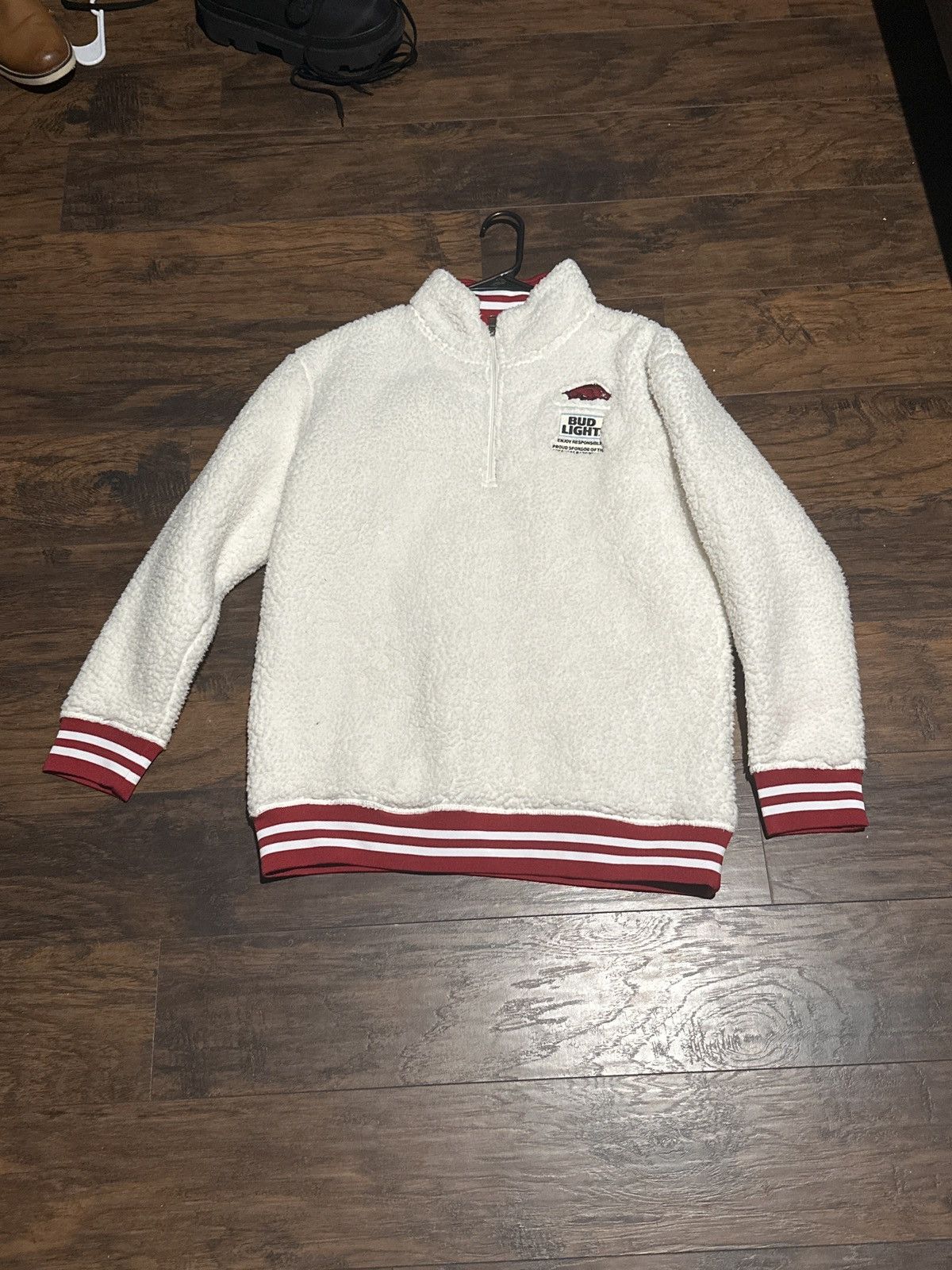 NCAA University of Arkansas Bud Light pullover Size L / US 10 / IT 46 - 2 Thumbnail