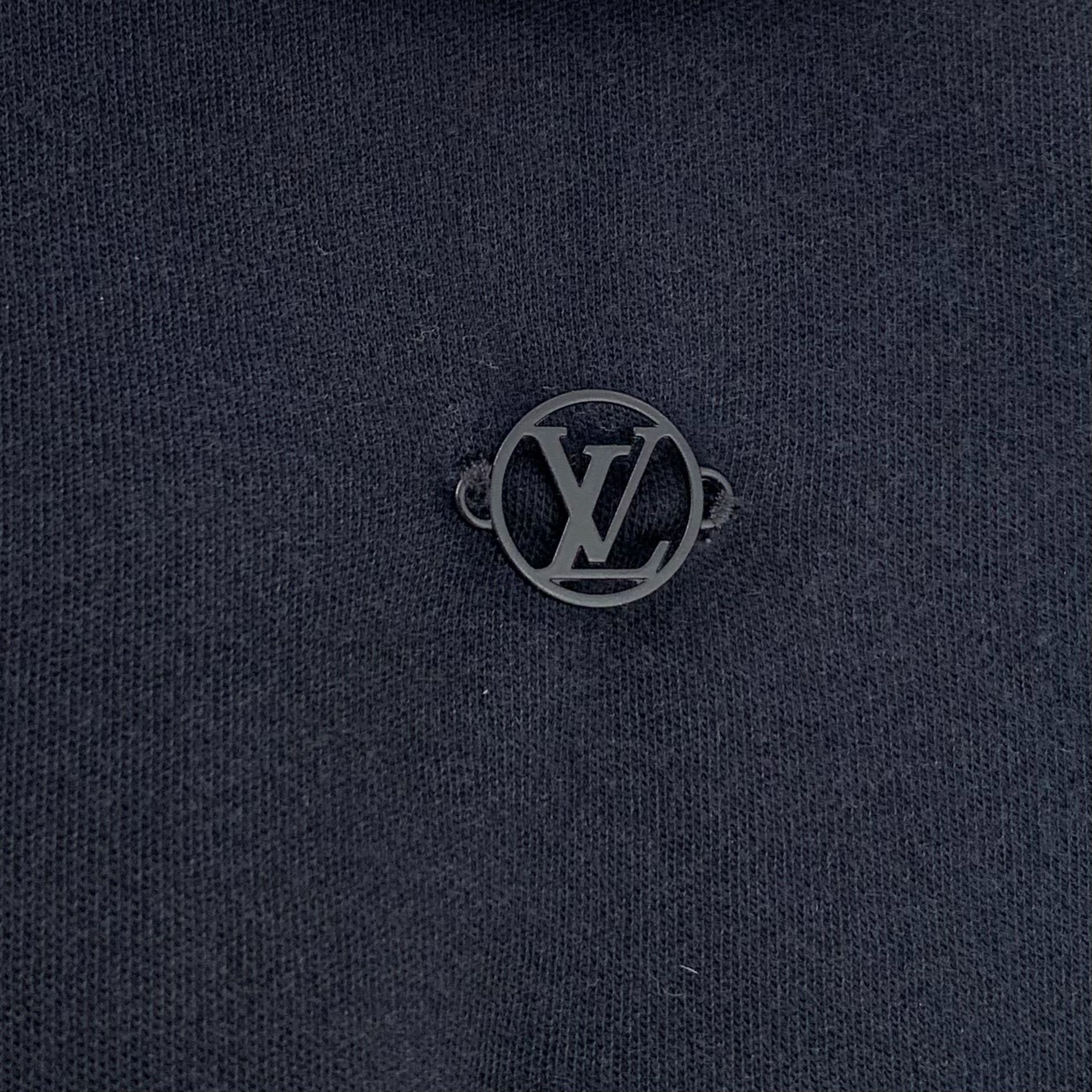 Louis Vuitton Louis Vuitton Black Cotton Hooded Zip-Up Hoodie XL Size XL / US 12-14 / IT 48-50 - 5 Thumbnail