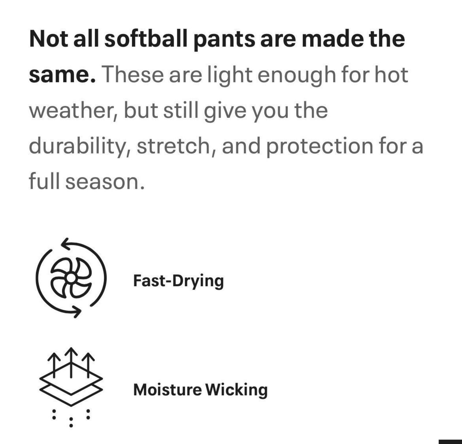 Other Under Armour Softball Pants Small Black Stretch Athletic Size ONE SIZE - 4 Thumbnail