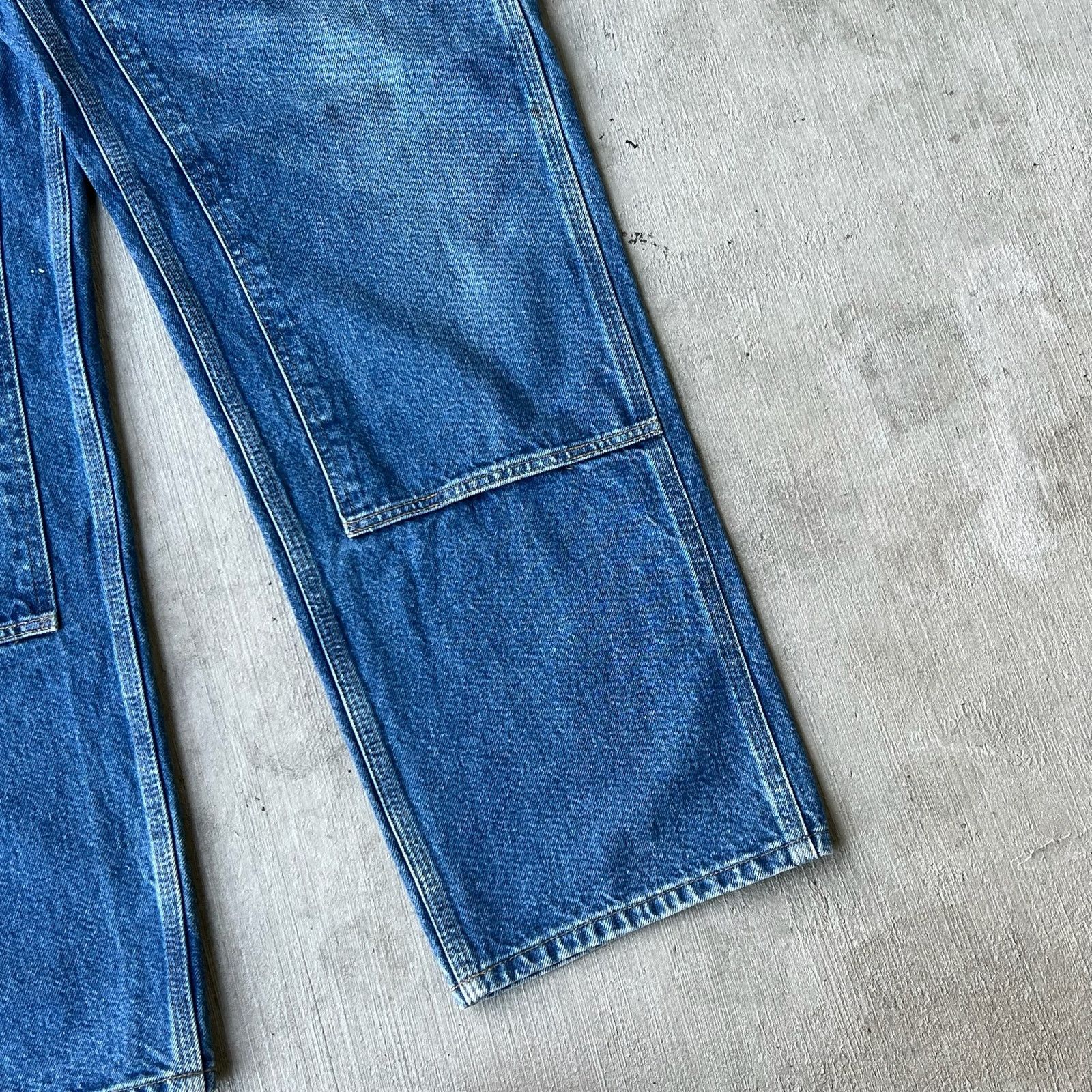 Carhartt × Vintage Carhartt denim blue jean double knee work carpenter pants Size US 35 - 9 Thumbnail