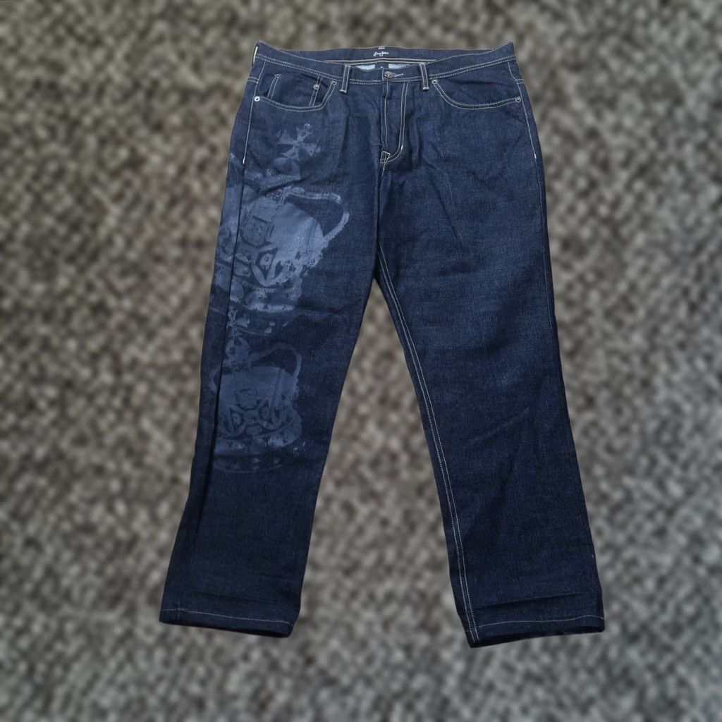 Sean John Vintage Sean John Baggy Jeans Jeans Mens 36x31 Blue Denim Straight Leg Distressed 90s USA Shirt Size US 36 / EU 52 - 1 Thumbnail
