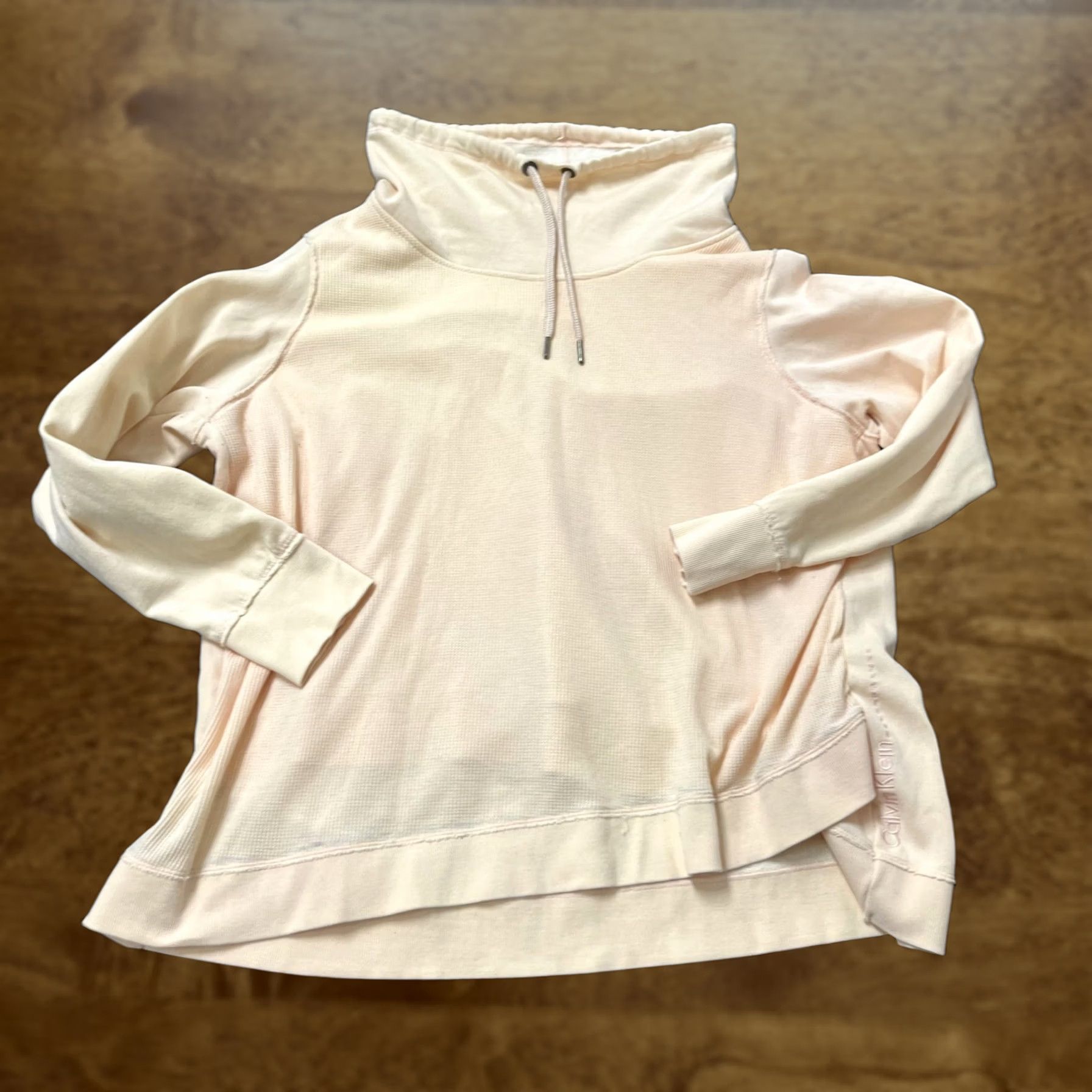 Calvin Klein Calvin Klein Performance Womens Large Pink Cowl Neck Pullover Top Hoodie Size L / US 10 / IT 46 - 1 Thumbnail