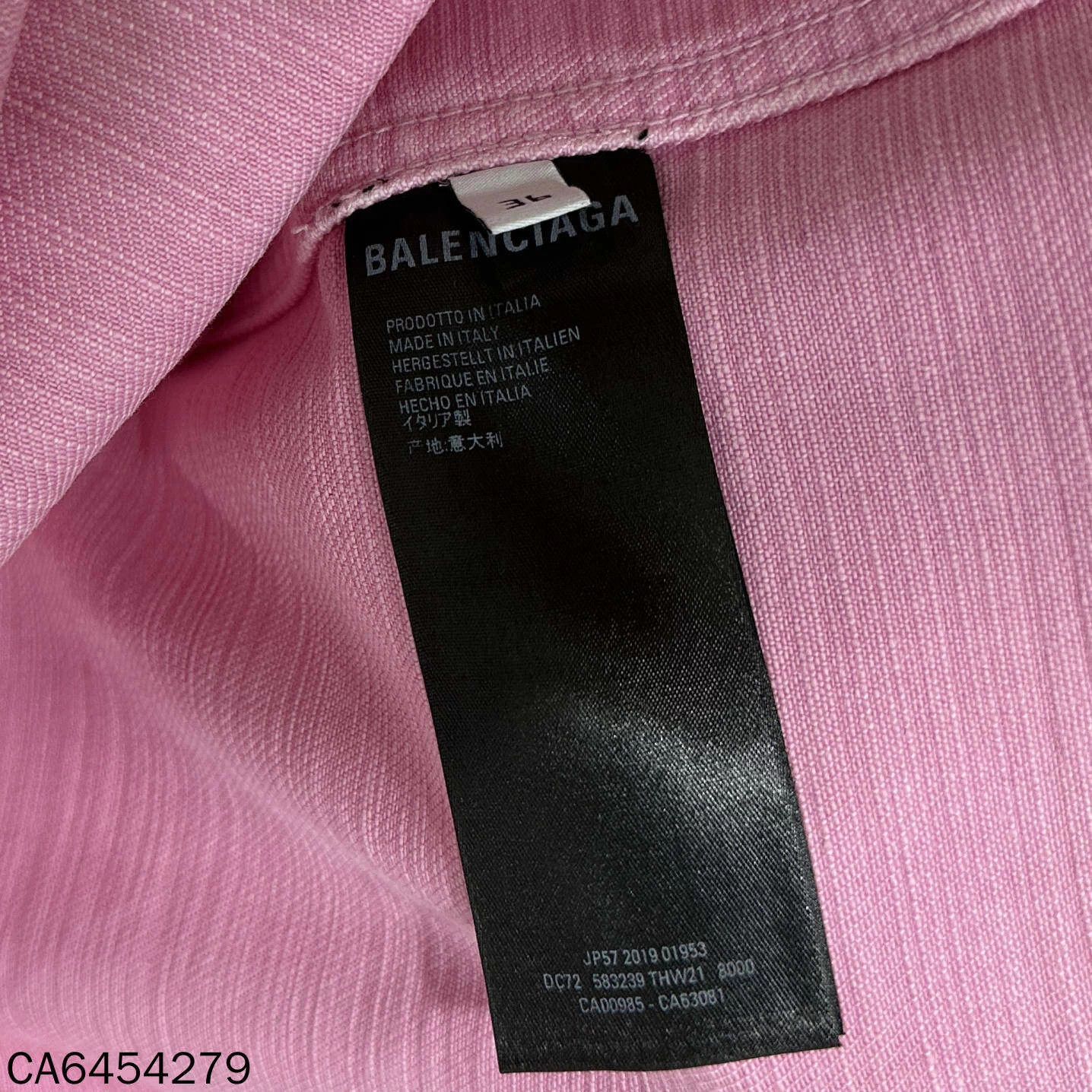 Balenciaga Balenciaga Reverse Logo Print Denim Jacket 36 Size XS / US 0-2 / IT 36-38 - 8 Thumbnail