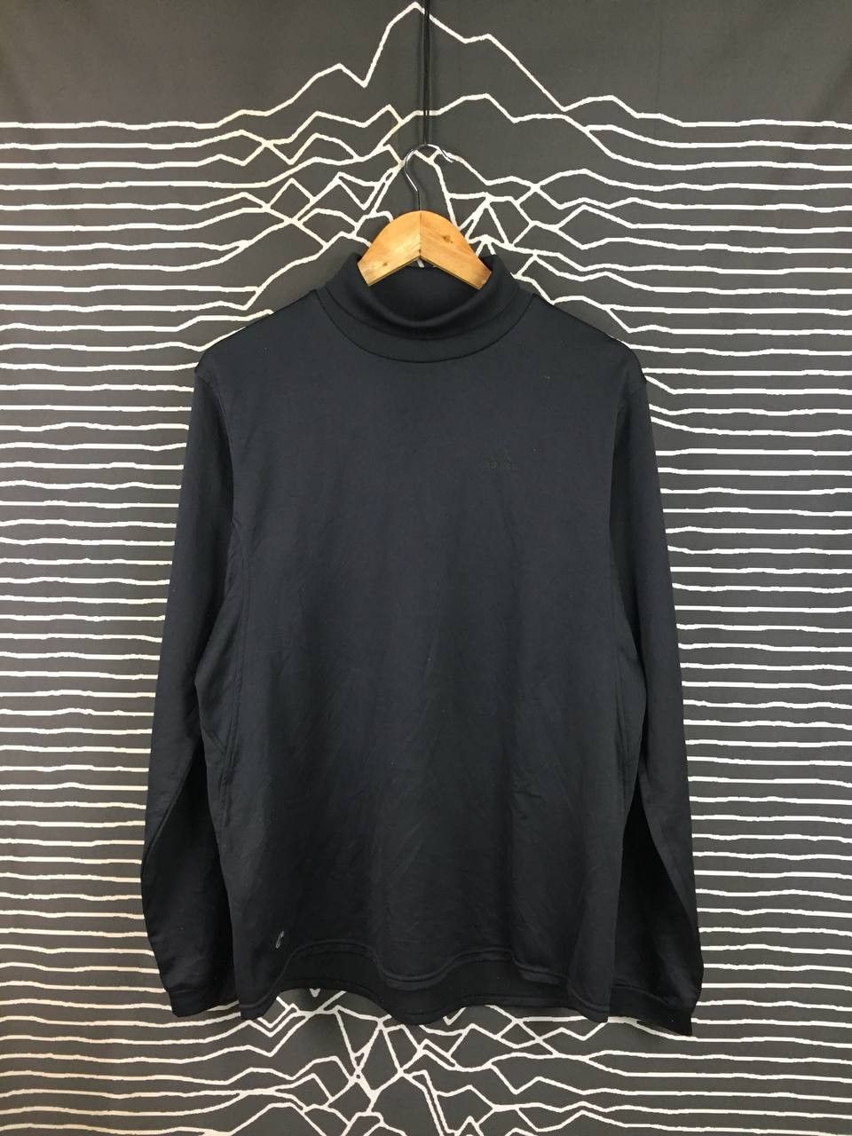 Adidas Vtg Adidas Made in Japan Mock Neck Performance Tee Size US M / EU 48-50 / 2 - 2 Thumbnail