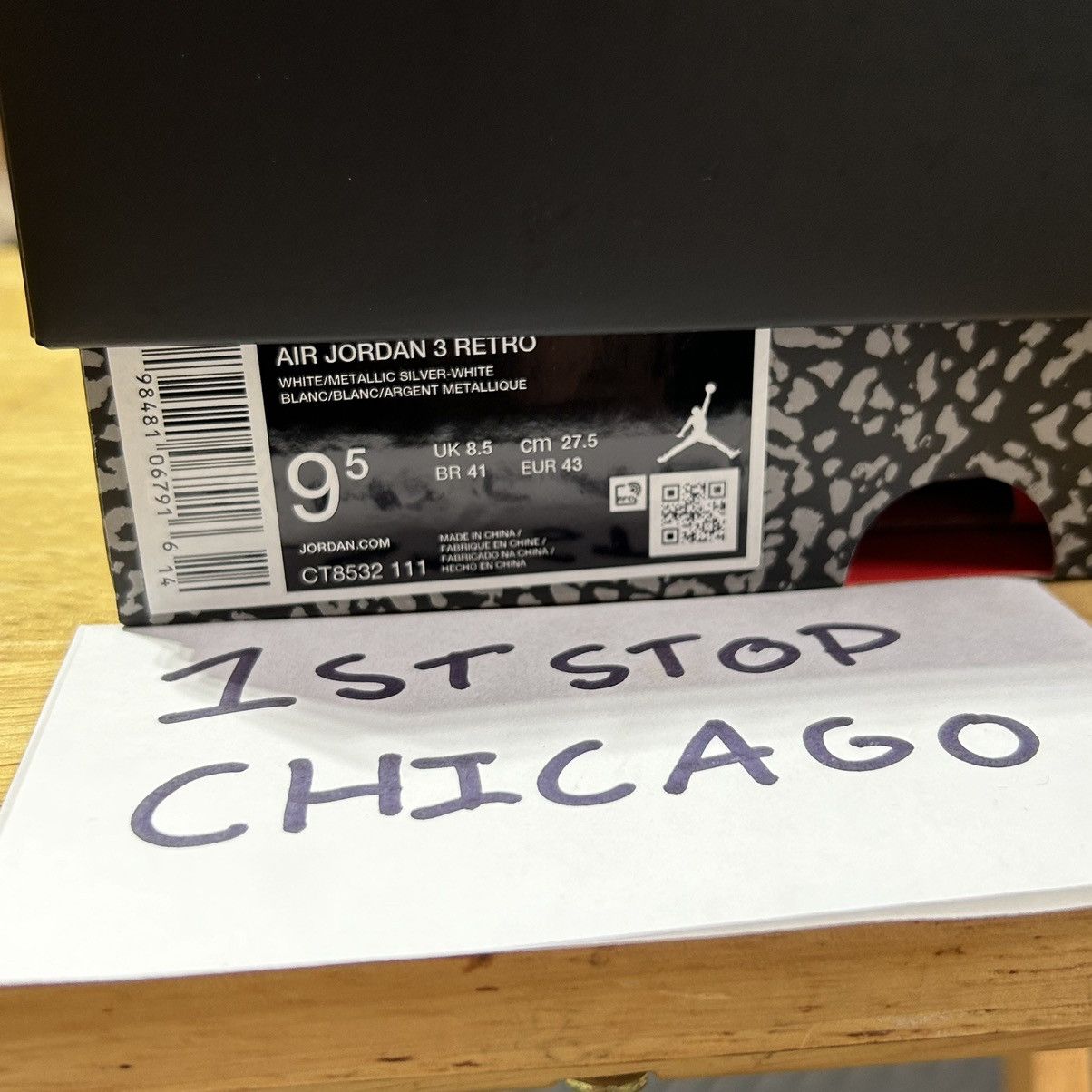 Jordan Brand Air Jordan 3 Retro Pure Money 2025 CT8532-111 Men’s 9.5 NEW Size US 9.5 / EU 42-43 - 8 Thumbnail