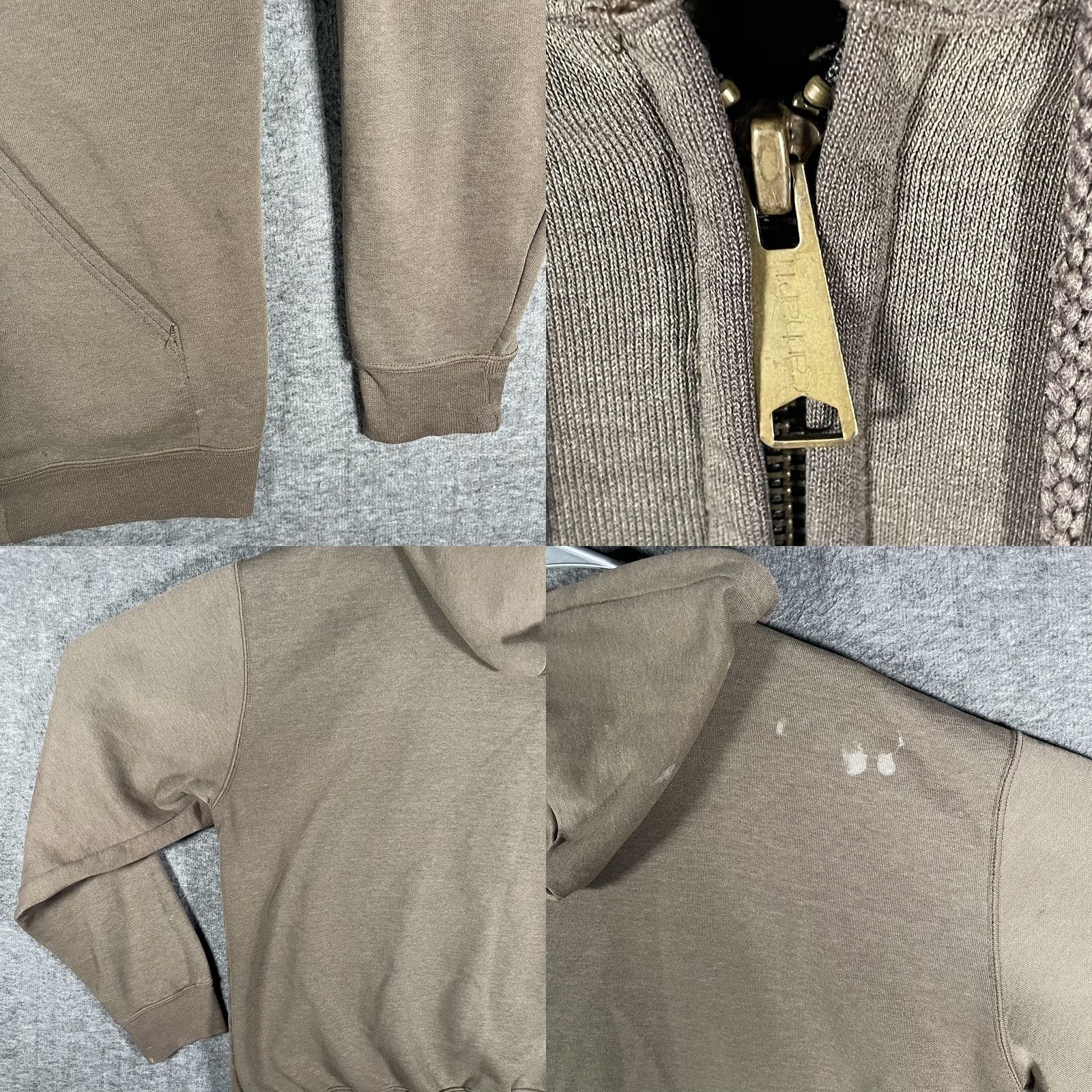 Carhartt VINTAGE Carhartt Hoodie Mens M Brown Full Zip Fleece Embroidered Logo K122 Size US M / EU 48-50 / 2 - 8 Thumbnail