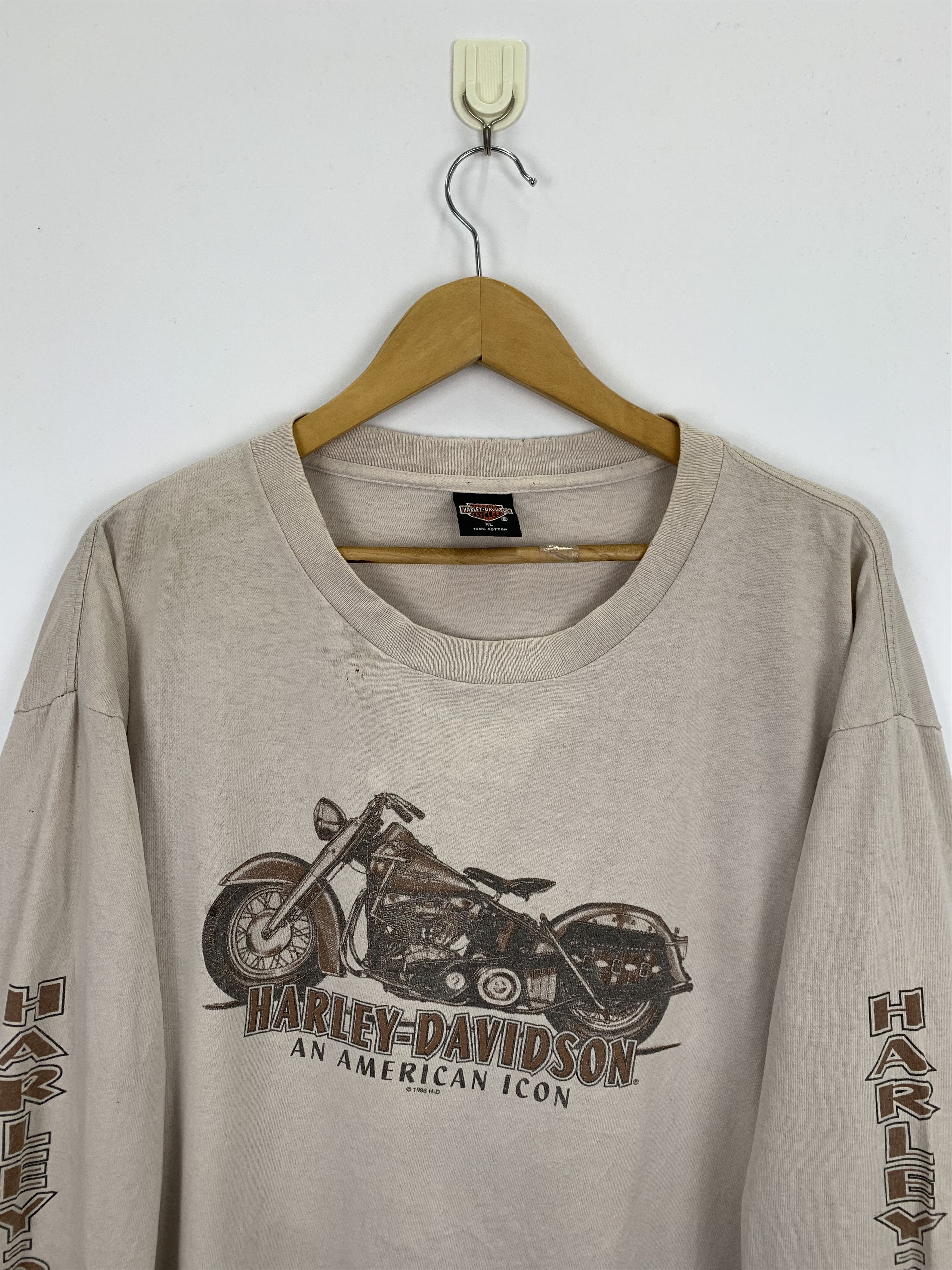 Harley Davidson Vintage 90s Harley Davidson Long Sleeve T Shirt TA0238 Size US XL / EU 56 / 4 - 2 Thumbnail