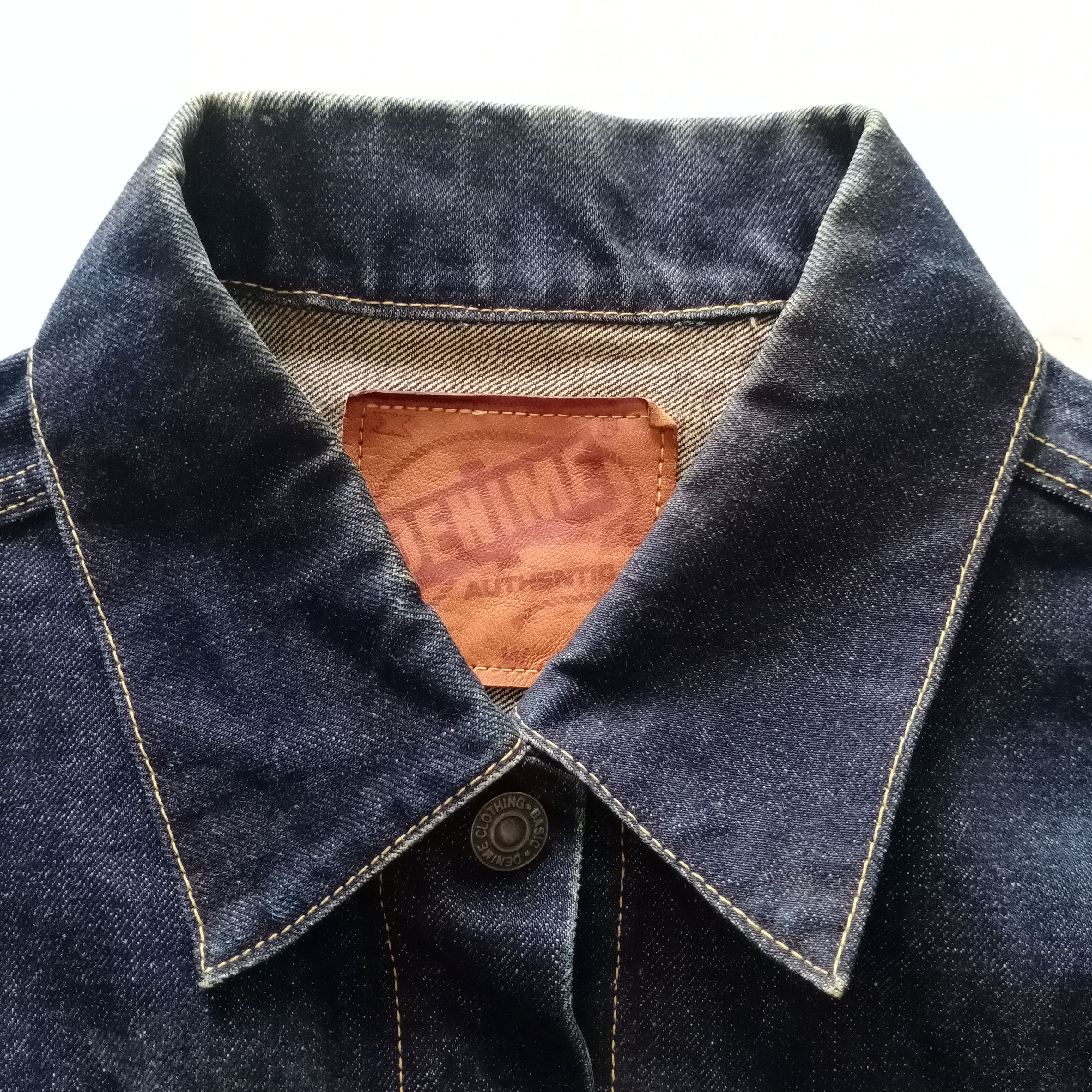 Denime × Japanese Brand Vintage Denime Lot 557 Japan Jeans Jacket Levis LVC 90 Big E Size US L / EU 52-54 / 3 - 6 Thumbnail