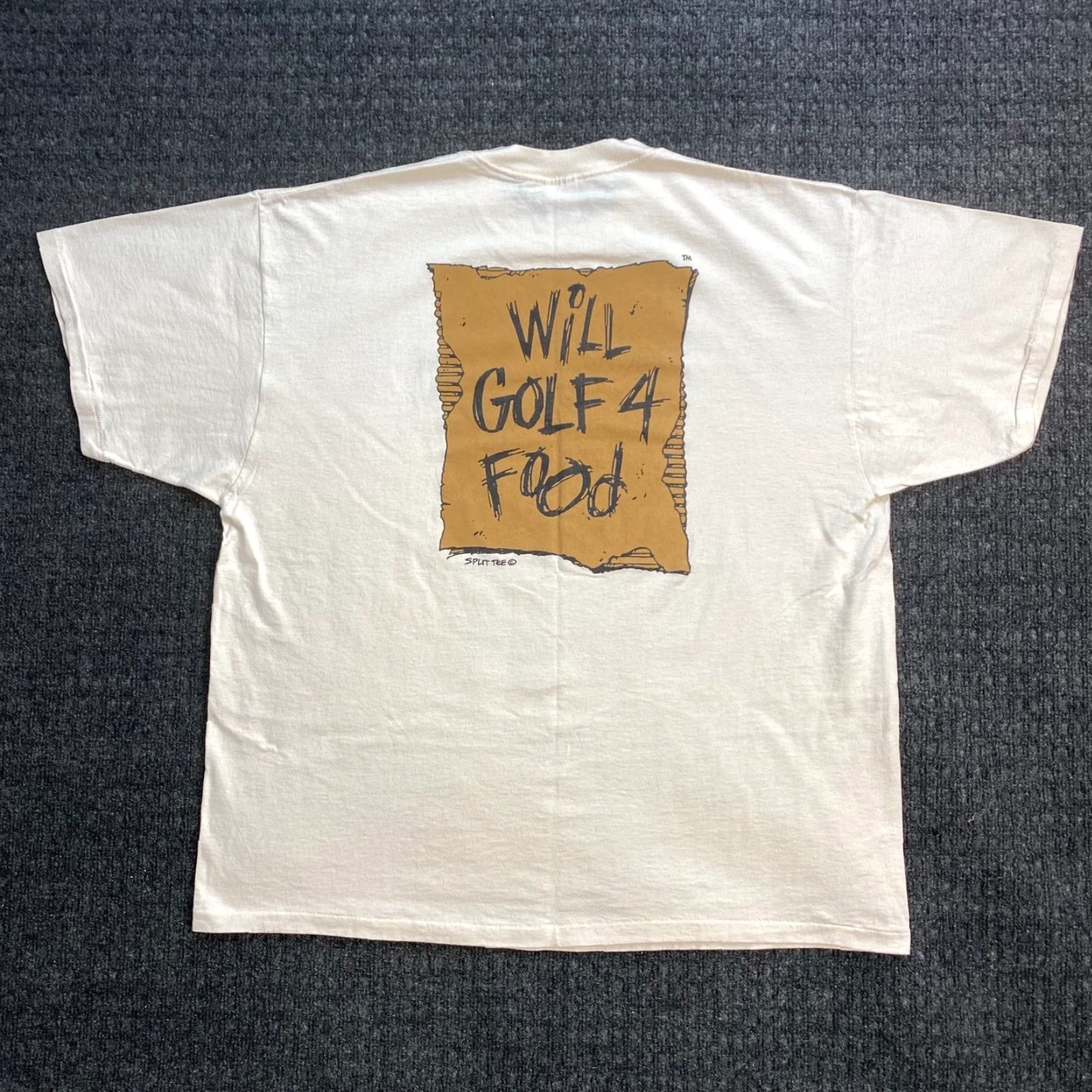 Delta VINTAGE Delta T-Shirt 2XL Beige Tan Crew Neck Short Sleeve Cotton Knit Logo 90s Sports Funny Men Size US XXL / EU 58 / 5 - 2 Thumbnail