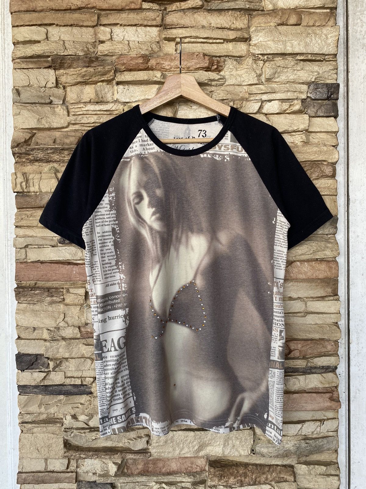 Pre-owned Hysteric Glamour X If Six Was Nine Vintage “impulses Of Passion” Metaphor Naked Girl Tees (size Medium)