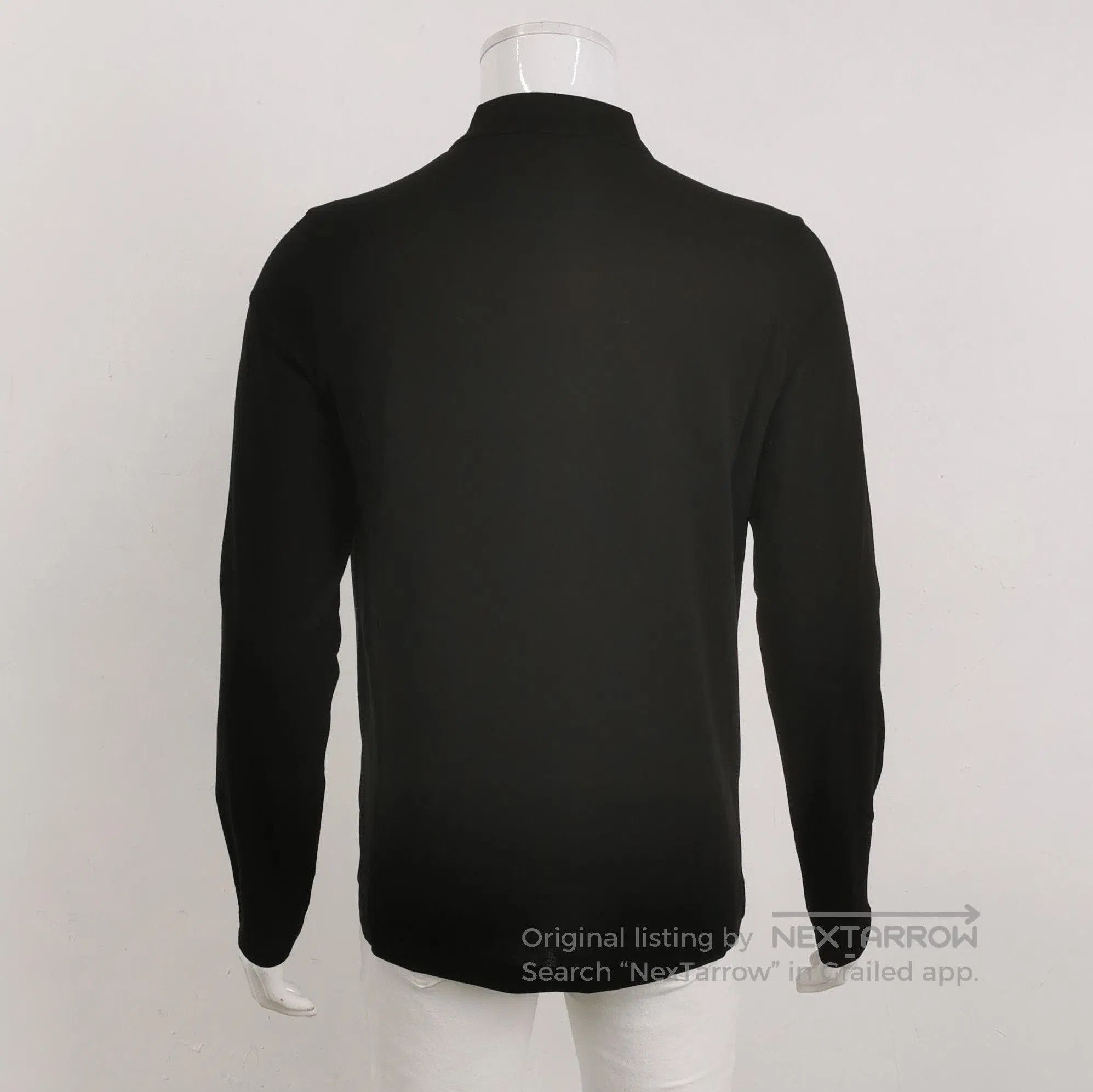 Prada Prada Solid Color Cotton Long Sleeve Polo Shirt . Size M / US 6-8 / IT 42-44 - 2 Thumbnail