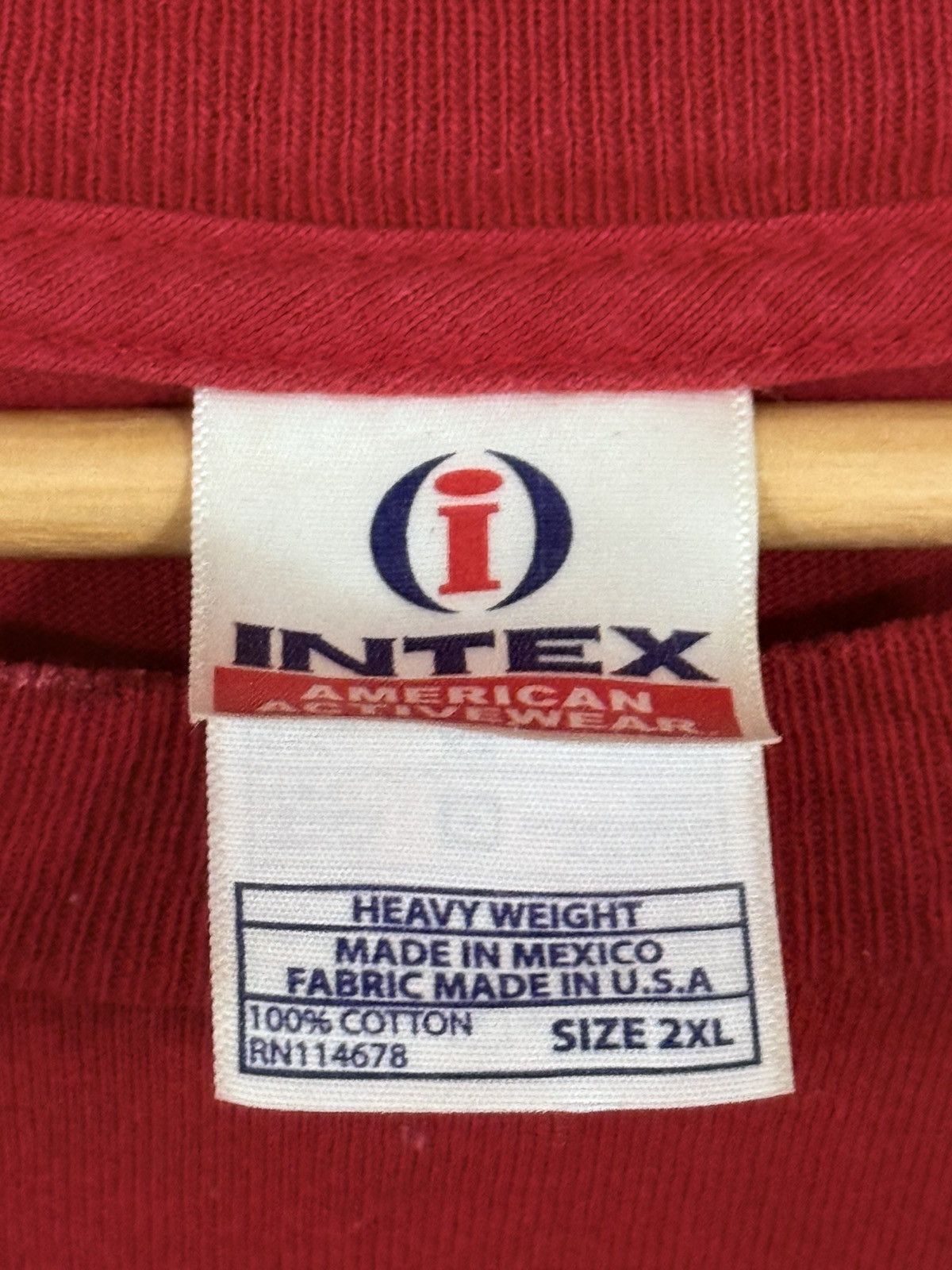 Vintage Vintage Thrashed Christ Cross Bible Lord Tee Red 2XL XXL Size US XXL / EU 58 / 5 - 6 Thumbnail
