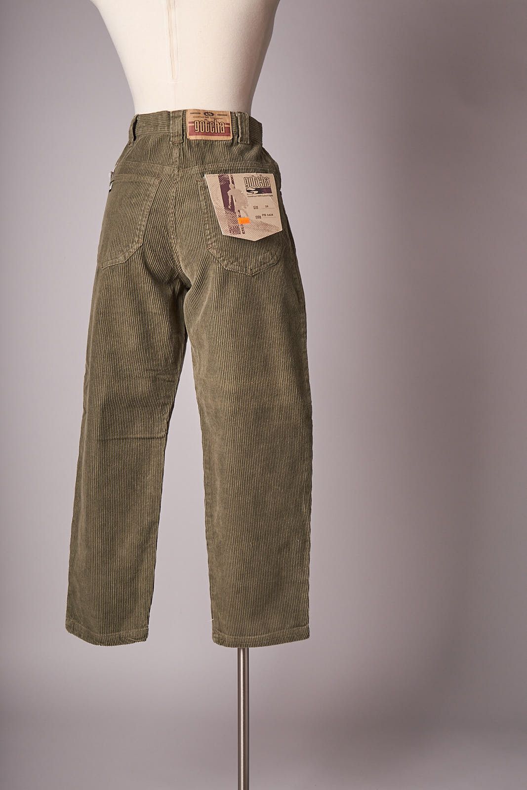 Gotcha 1990s Green Gotcha Corduroy Pants Size US 26 / EU 42 - 3 Thumbnail