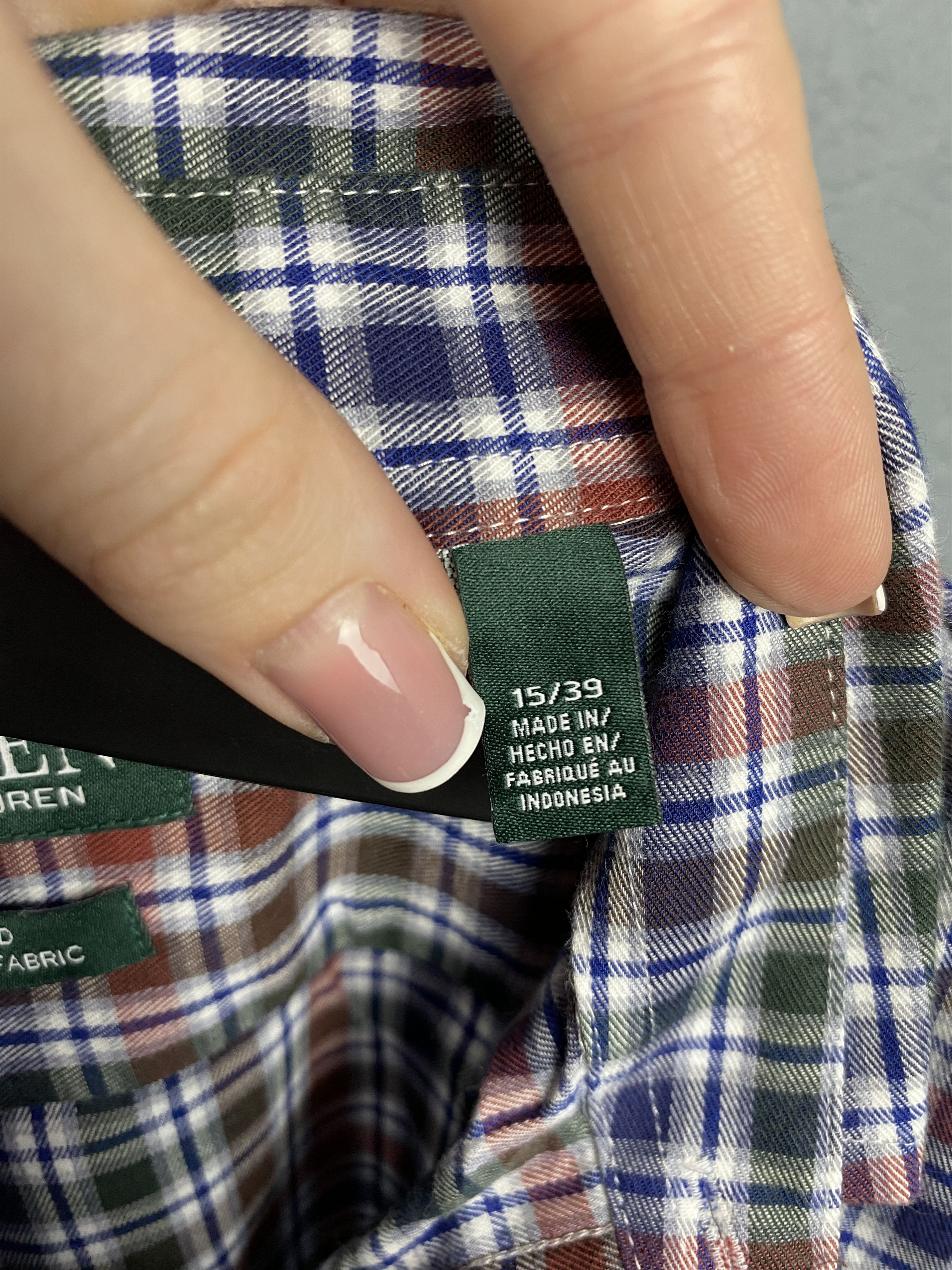 Lauren Ralph Lauren Polo Ralph Lauren Mens Long Sleeve Check Shirt Size US L / EU 52-54 / 3 - 5 Thumbnail