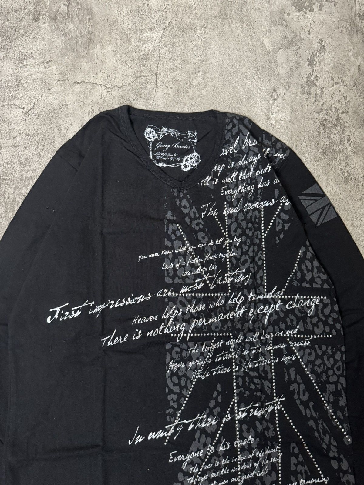 Japanese Brand Y2K GUNG BROTHER GOTHIC POEM JAPANESE STYLE LONGSLEEVE Size US M / EU 48-50 / 2 - 2 Thumbnail