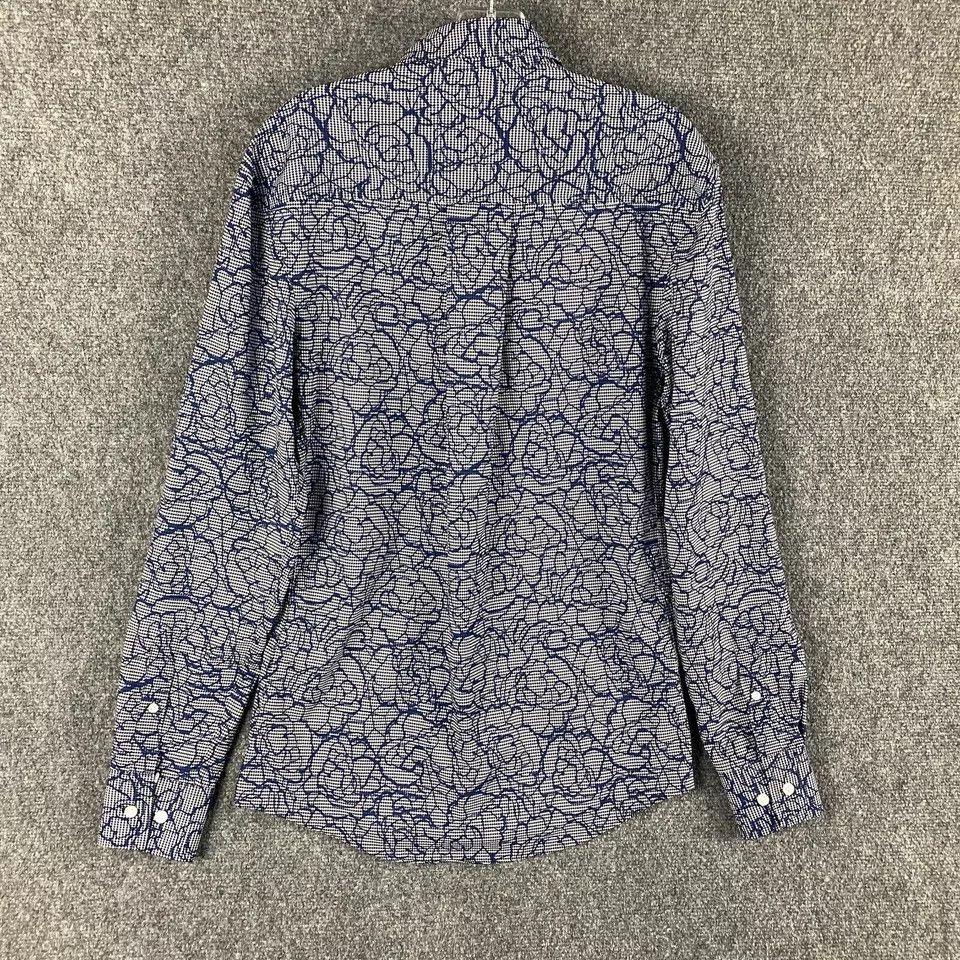 Vince Camuto Vince Camuto Shirt Men's Small Floral Button Up Long Sleeve Size US S / EU 44-46 / 1 - 8 Thumbnail