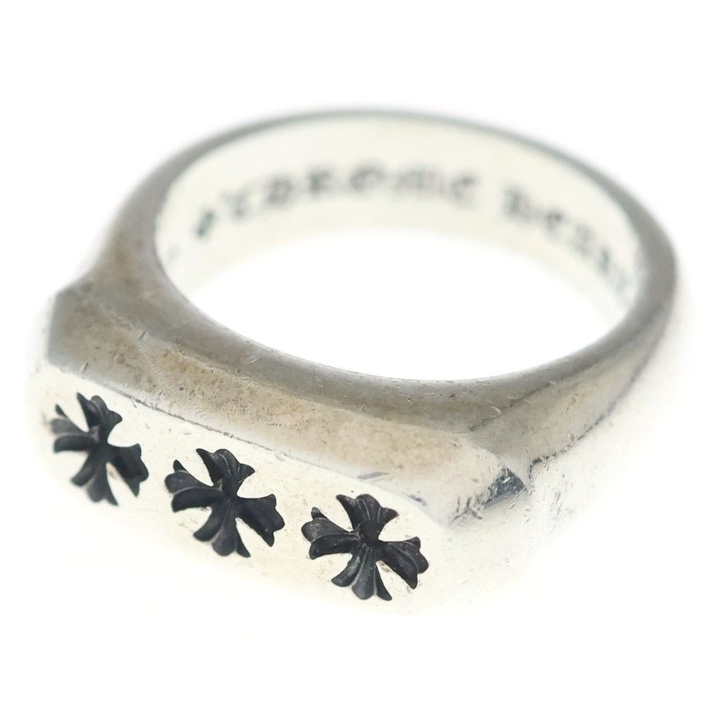 Chrome Hearts Chrome Hearts Lil PJ 3CH Plus Silver Ring Size ONE SIZE - 1 Thumbnail