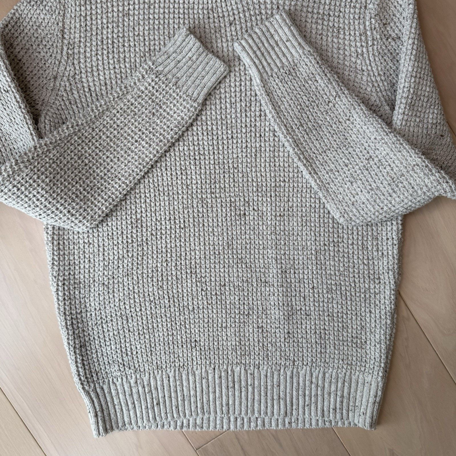 Other Wellen Recycled Cotton Headlands Sweater Medium Cream Size US M / EU 48-50 / 2 - 6 Thumbnail