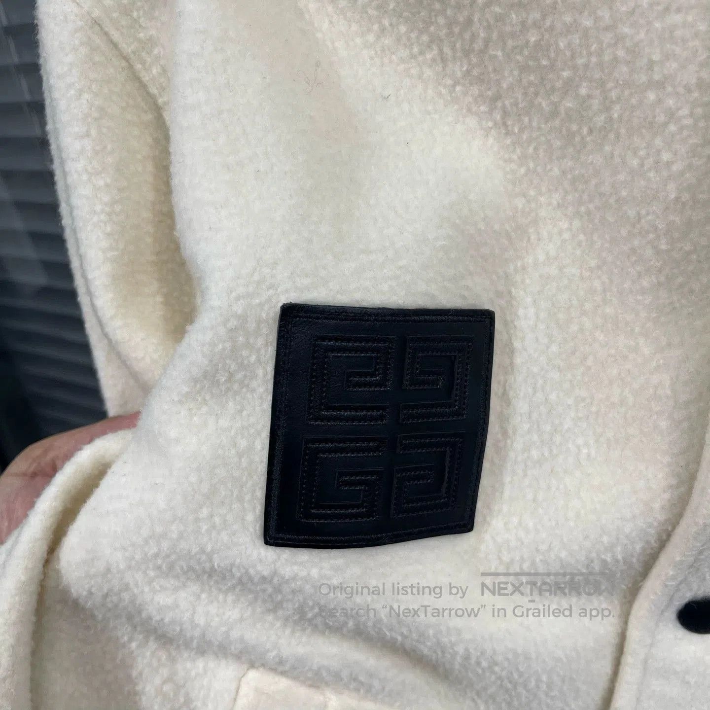Givenchy White Bomber Jacket with Patch Details Size M. Size US M / EU 48-50 / 2 - 4 Thumbnail
