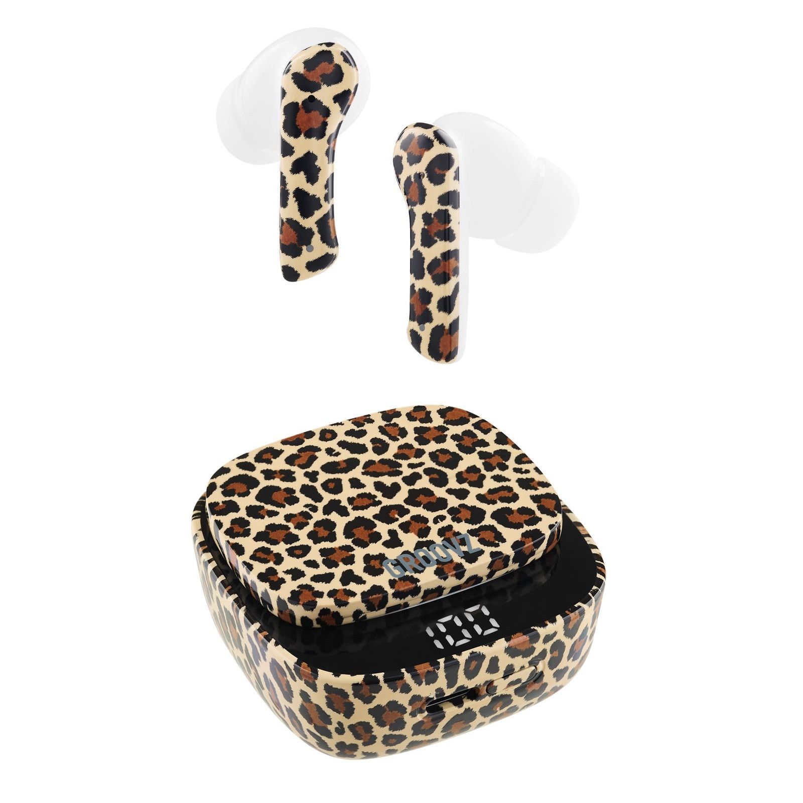 Designer Groovz Leopard True Wireless Earbuds Smart Charging Case Size ONE SIZE - 8 Thumbnail