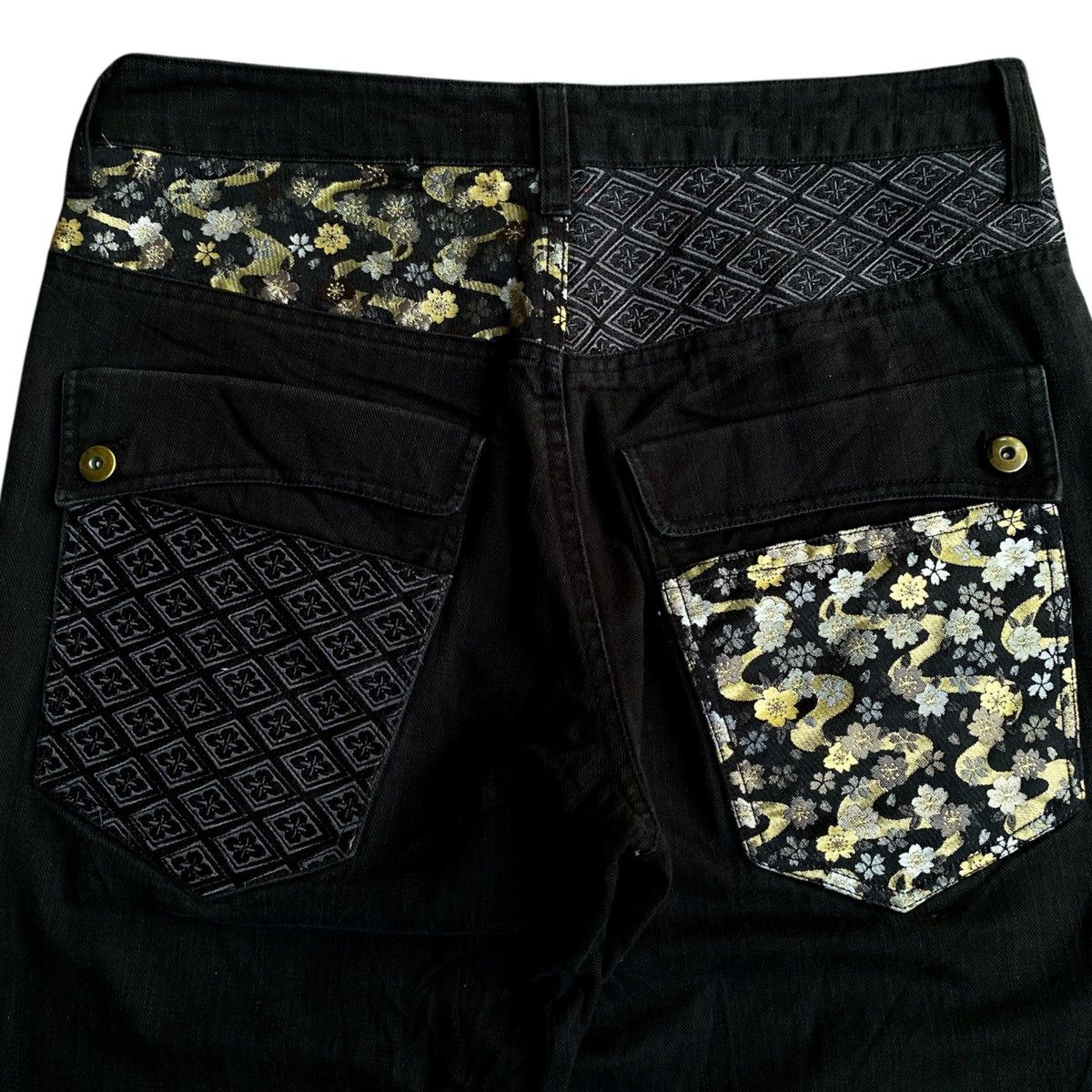 JNCO × Kamakura × Southpole Rare Vintage Japanese Denim Karakuri tamashi Sukajan Jeans Size US 34 / EU 50 - 8 Thumbnail