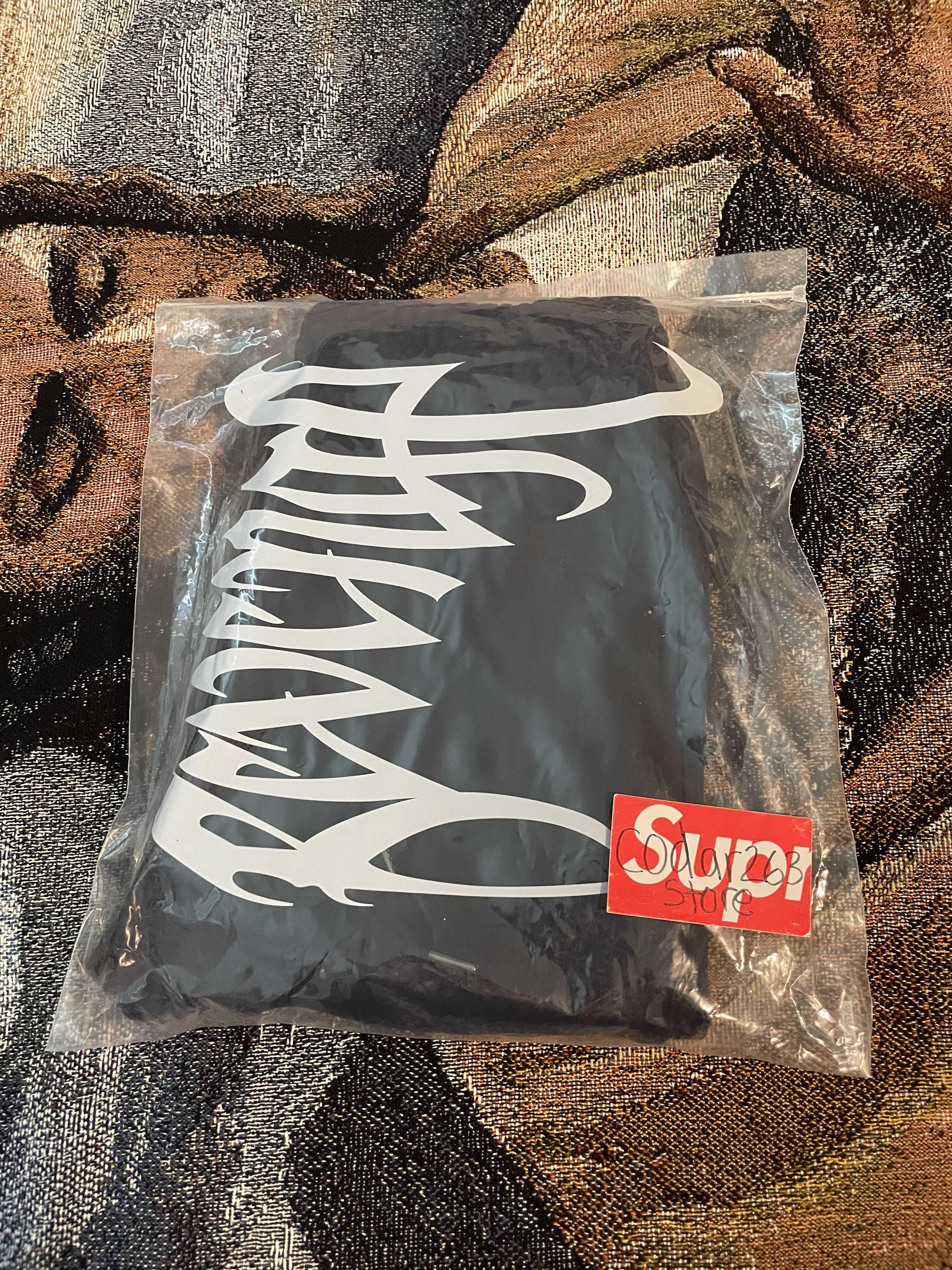 Revenge Navy Embroidered Logo Sweatpants - Revenge Gallery Size US 30 / EU 46 - 1 Thumbnail
