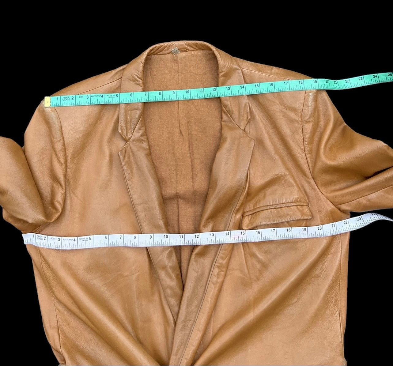 Versace × Vintage 90s Gianni Versace Trashed Patina Leather Coat Jacket Size US M / EU 48-50 / 2 - 3 Thumbnail