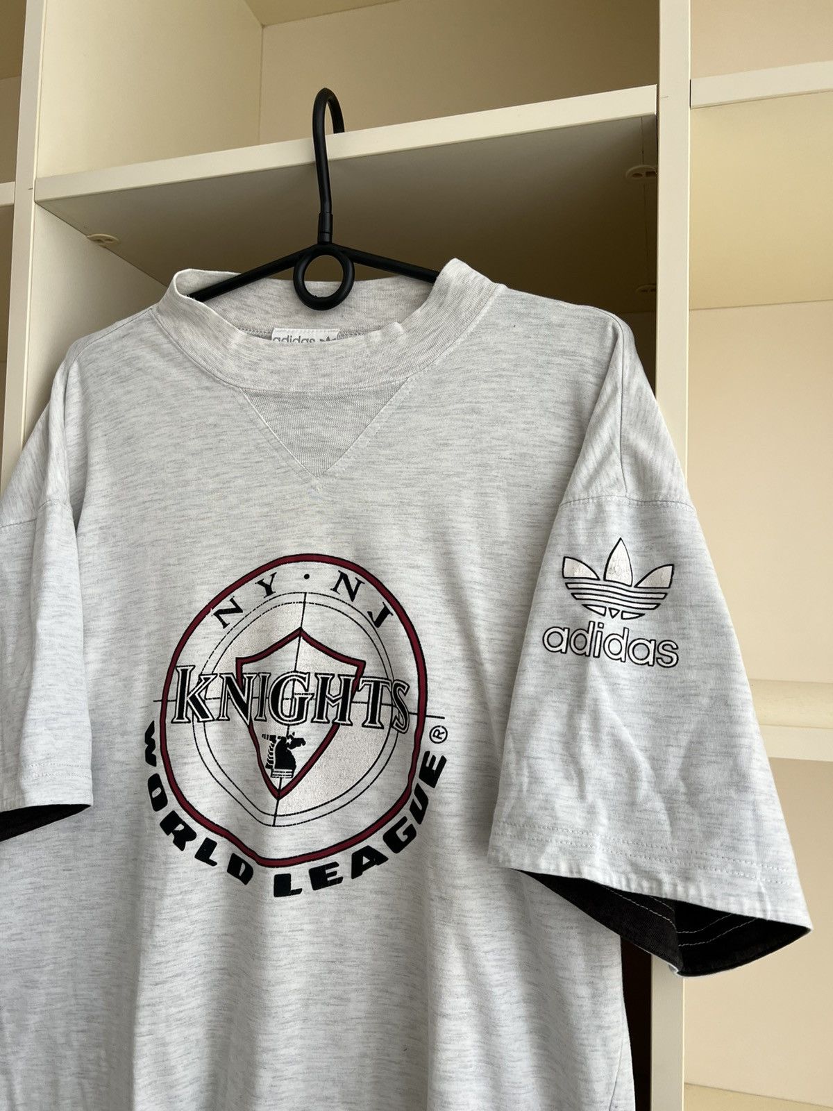 Adidas Vintage 90s Adidas NY NJ Knights WLAF World League Football Size US M / EU 48-50 / 2 - 2 Thumbnail